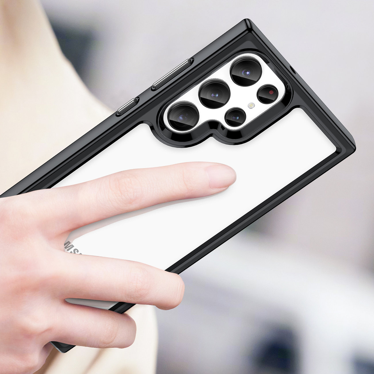 Pokrowiec Outer Space Case czarny Samsung Galaxy S23 Ultra / 5