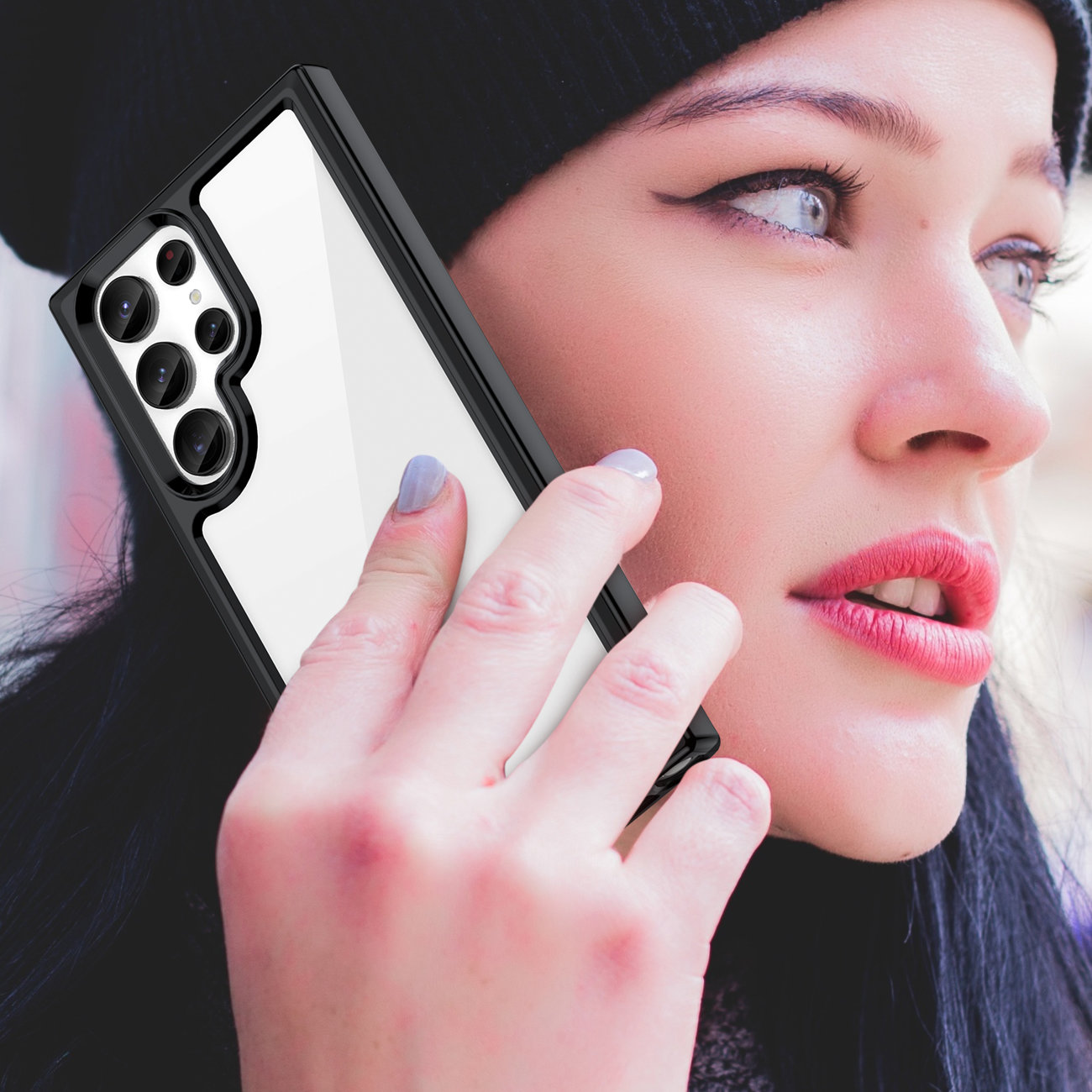 Pokrowiec Outer Space Case czarny Samsung Galaxy S23 Ultra / 7