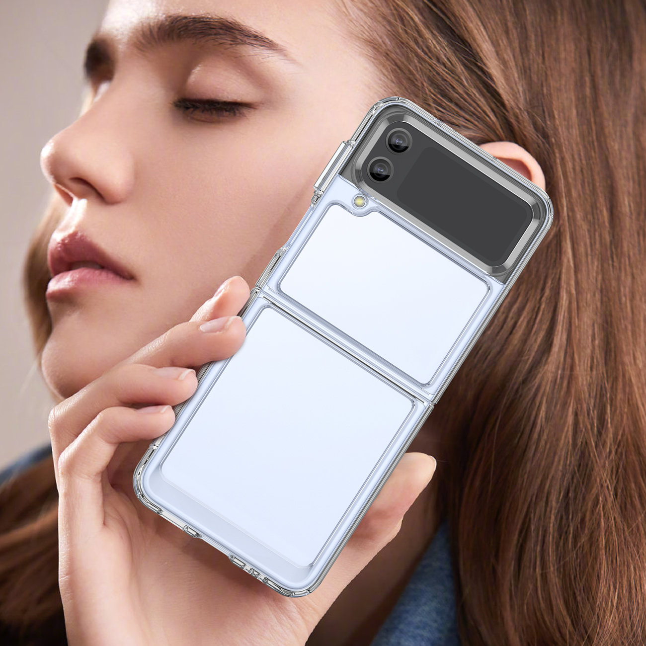 Pokrowiec Outer Space Case czarny Samsung Galaxy Z Flip 3 / 12