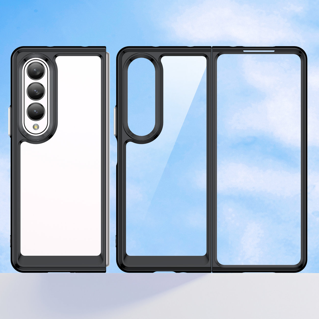 Pokrowiec Outer Space Case czarny Samsung Galaxy Z Fold 3 / 4