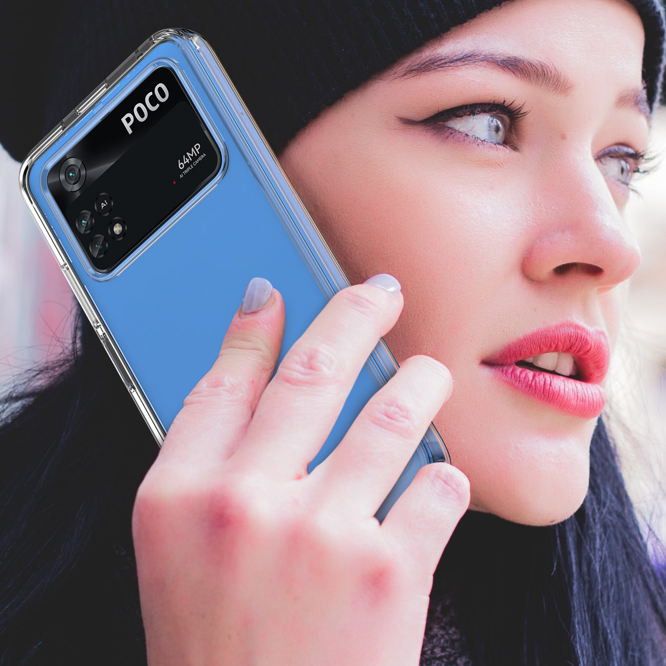 Pokrowiec Outer Space Case czarny Xiaomi POCO M4 Pro / 10