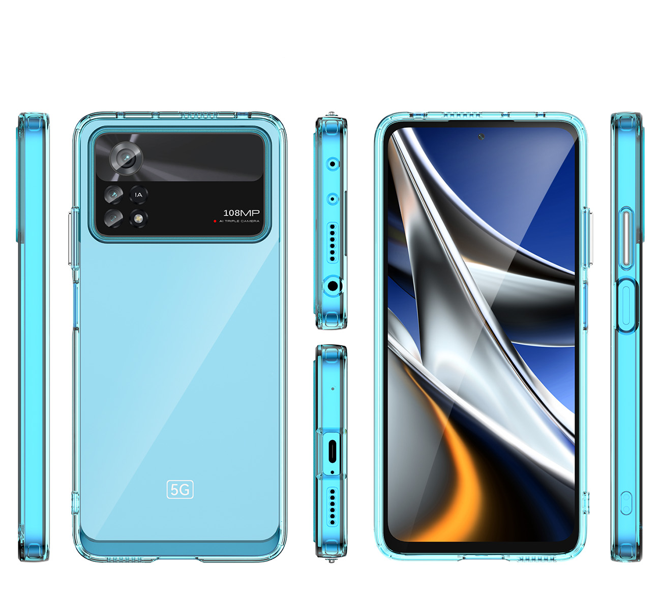 Pokrowiec Outer Space Case czarny Xiaomi POCO X4 Pro 5G / 7