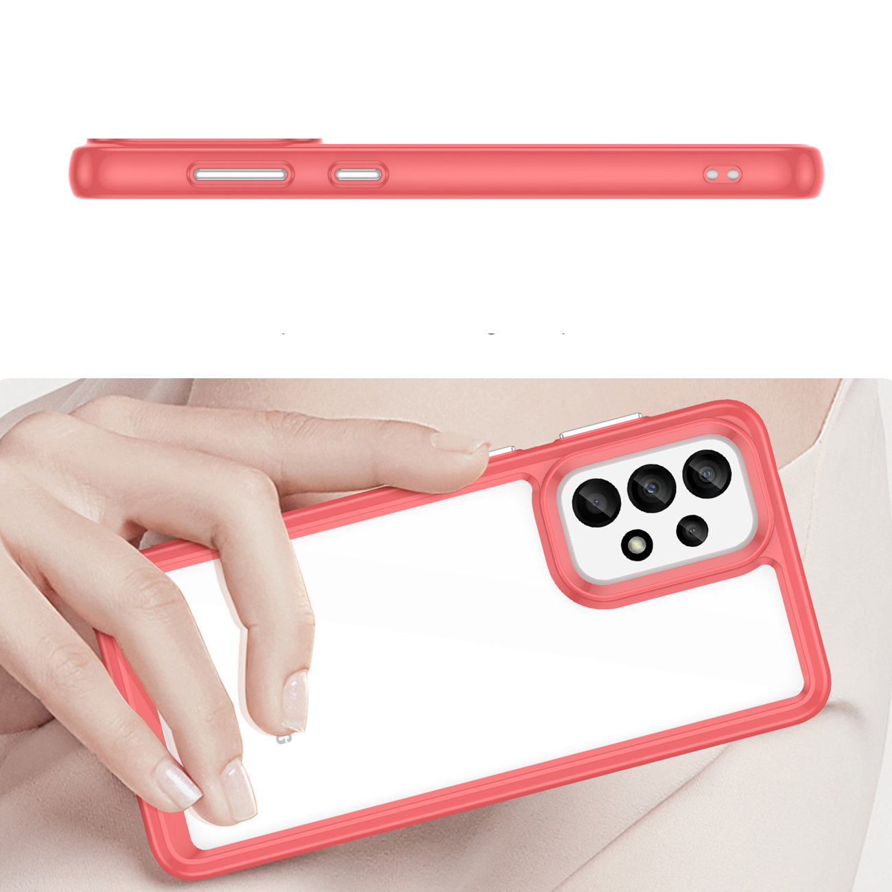 Pokrowiec Outer Space Case czerwony Samsung Galaxy A33 5G / 4