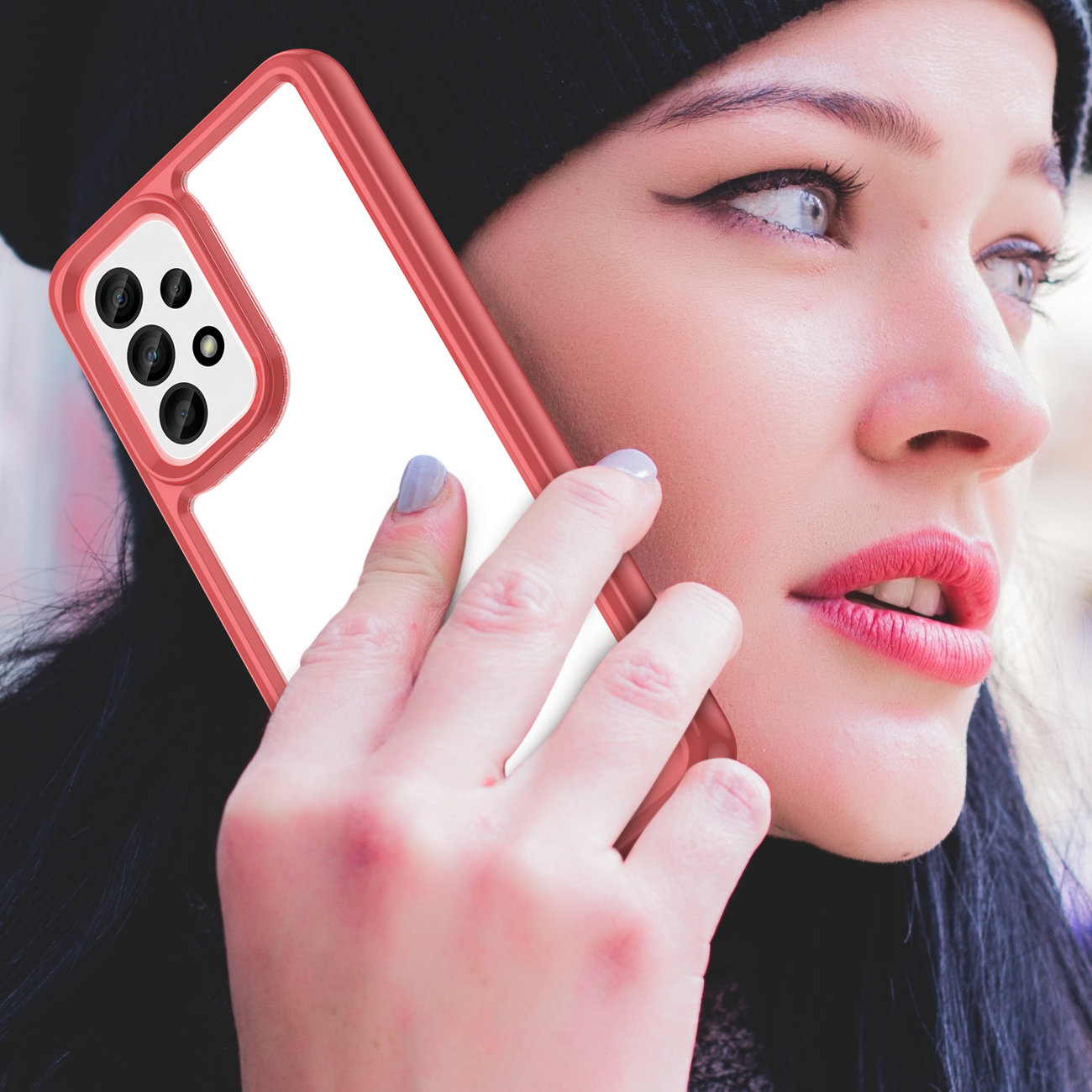 Pokrowiec Outer Space Case czerwony Samsung Galaxy A33 5G / 7