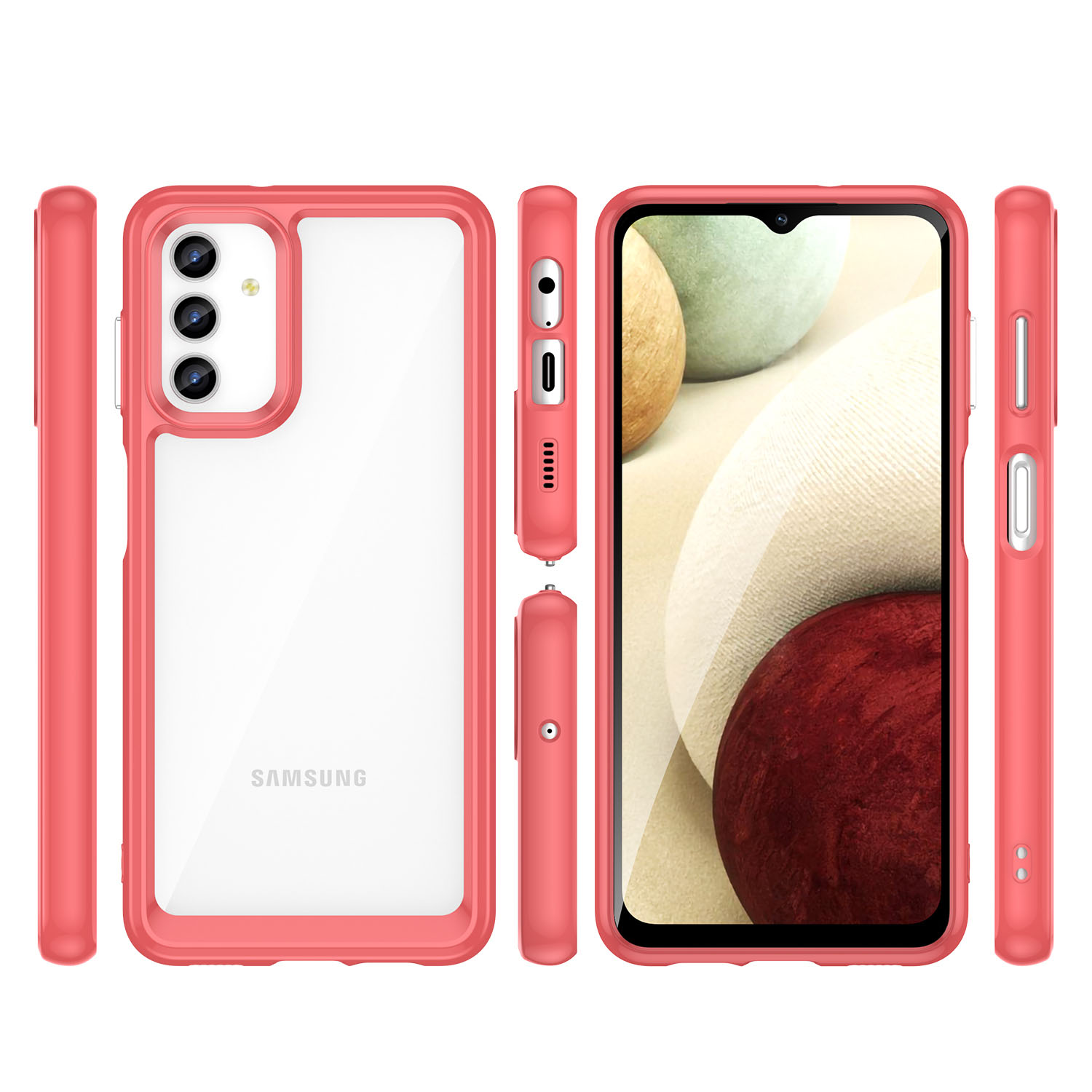 Pokrowiec Outer Space Case czerwony Samsung Galaxy A13 5G / 2