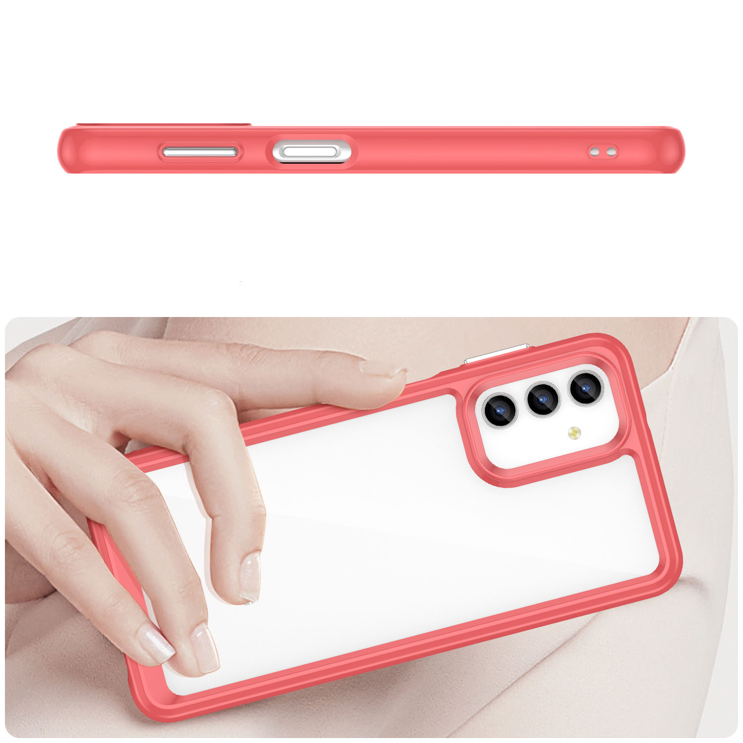 Pokrowiec Outer Space Case czerwony Samsung Galaxy A13 5G / 6