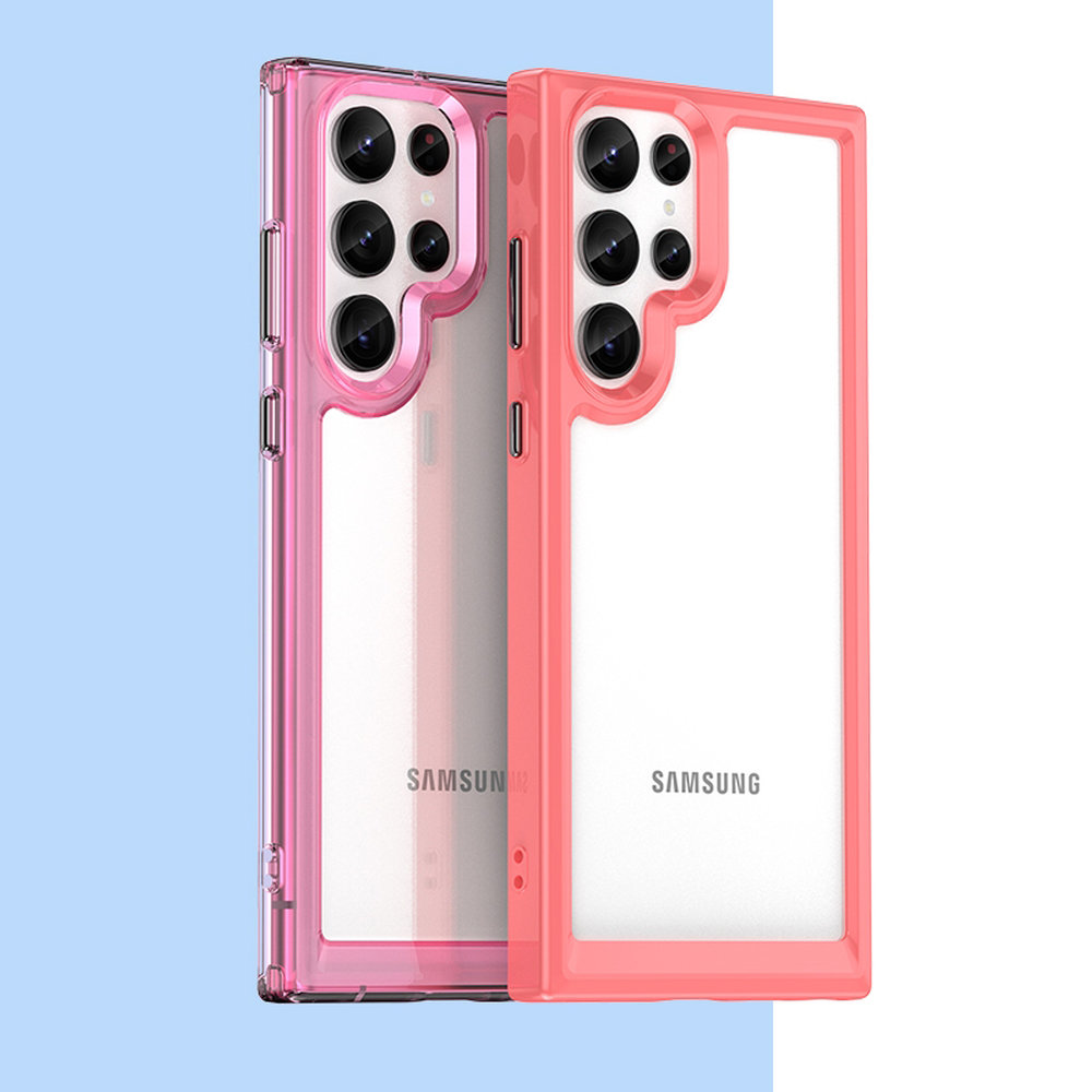 Pokrowiec Outer Space Case czerwony Samsung Galaxy S22 Ultra / 5
