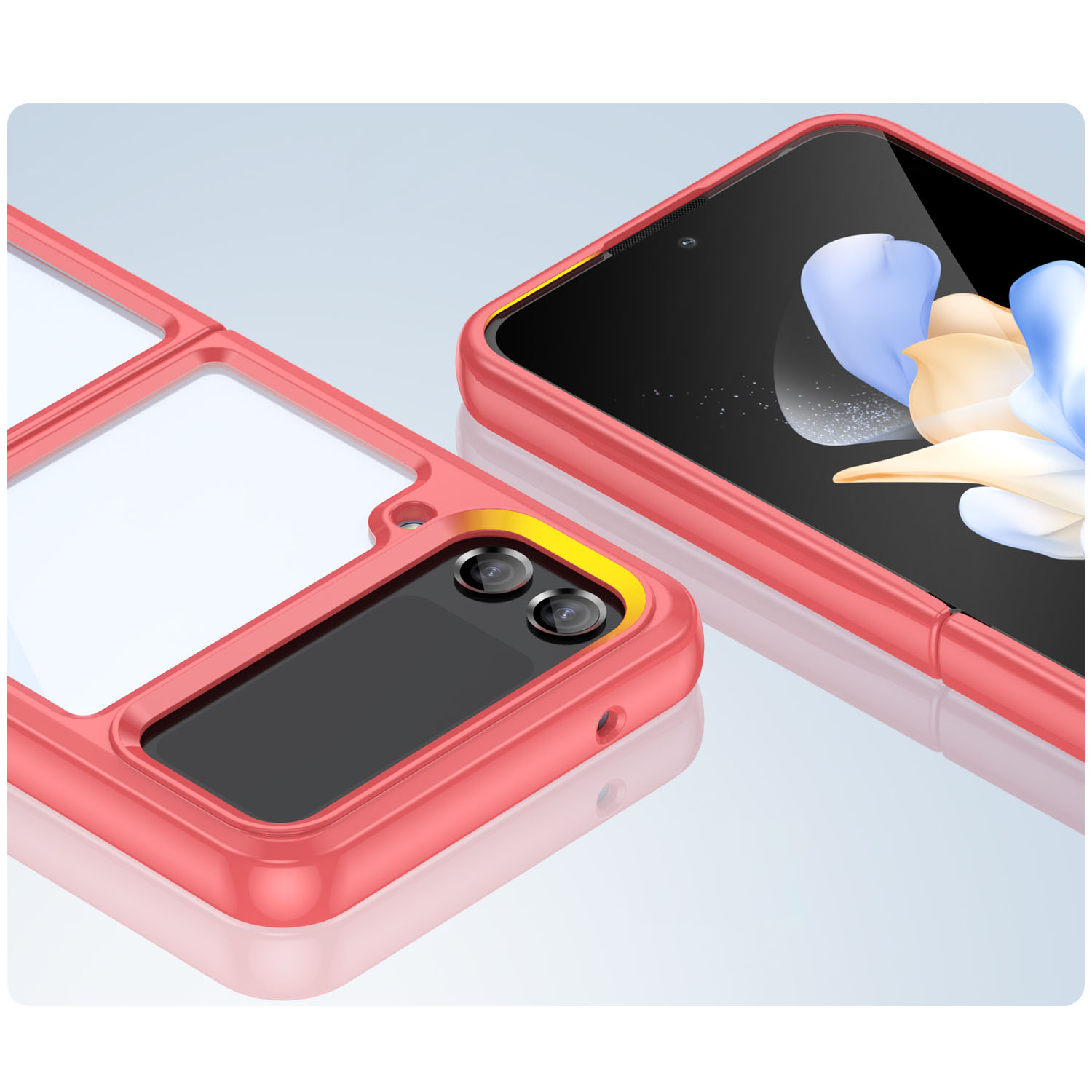 Pokrowiec Outer Space Case czerwony Samsung Galaxy Z Flip 3 / 6