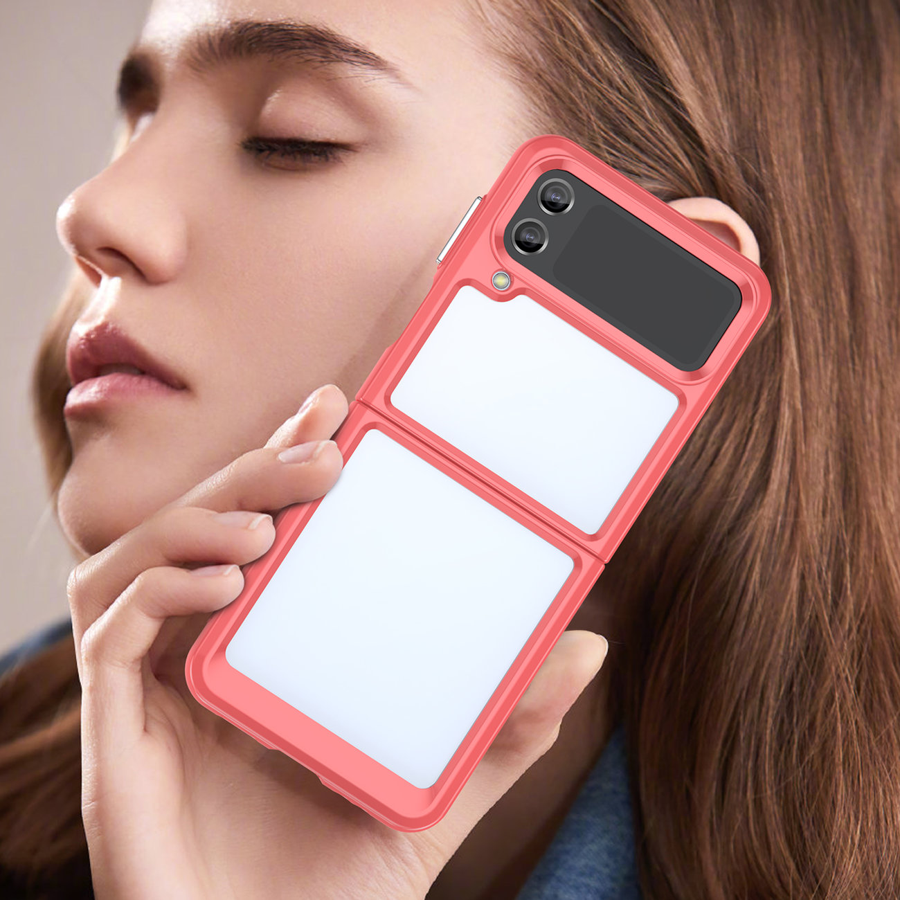 Pokrowiec Outer Space Case czerwony Samsung Galaxy Z Flip 3 / 7