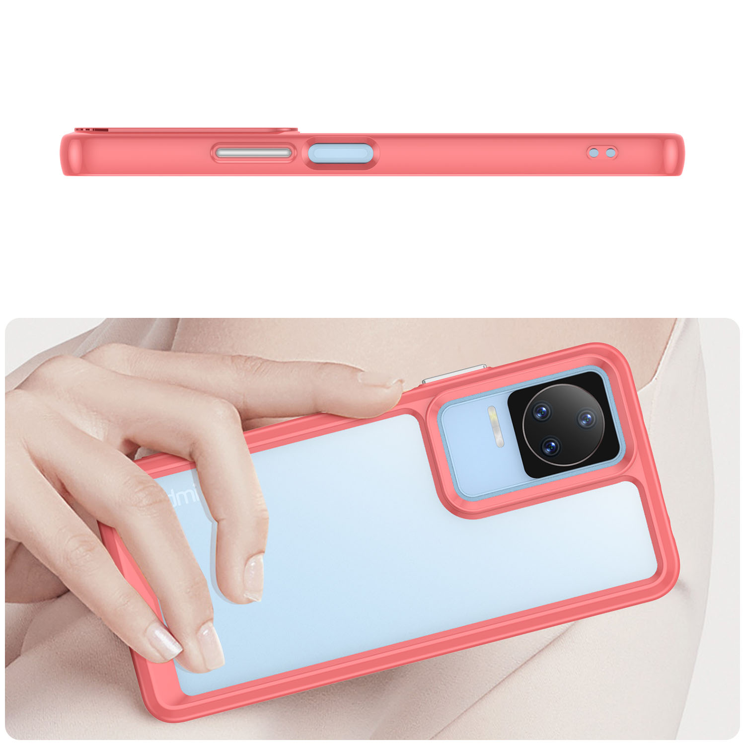 Pokrowiec Outer Space Case czerwony Xiaomi POCO F4 5G / 4