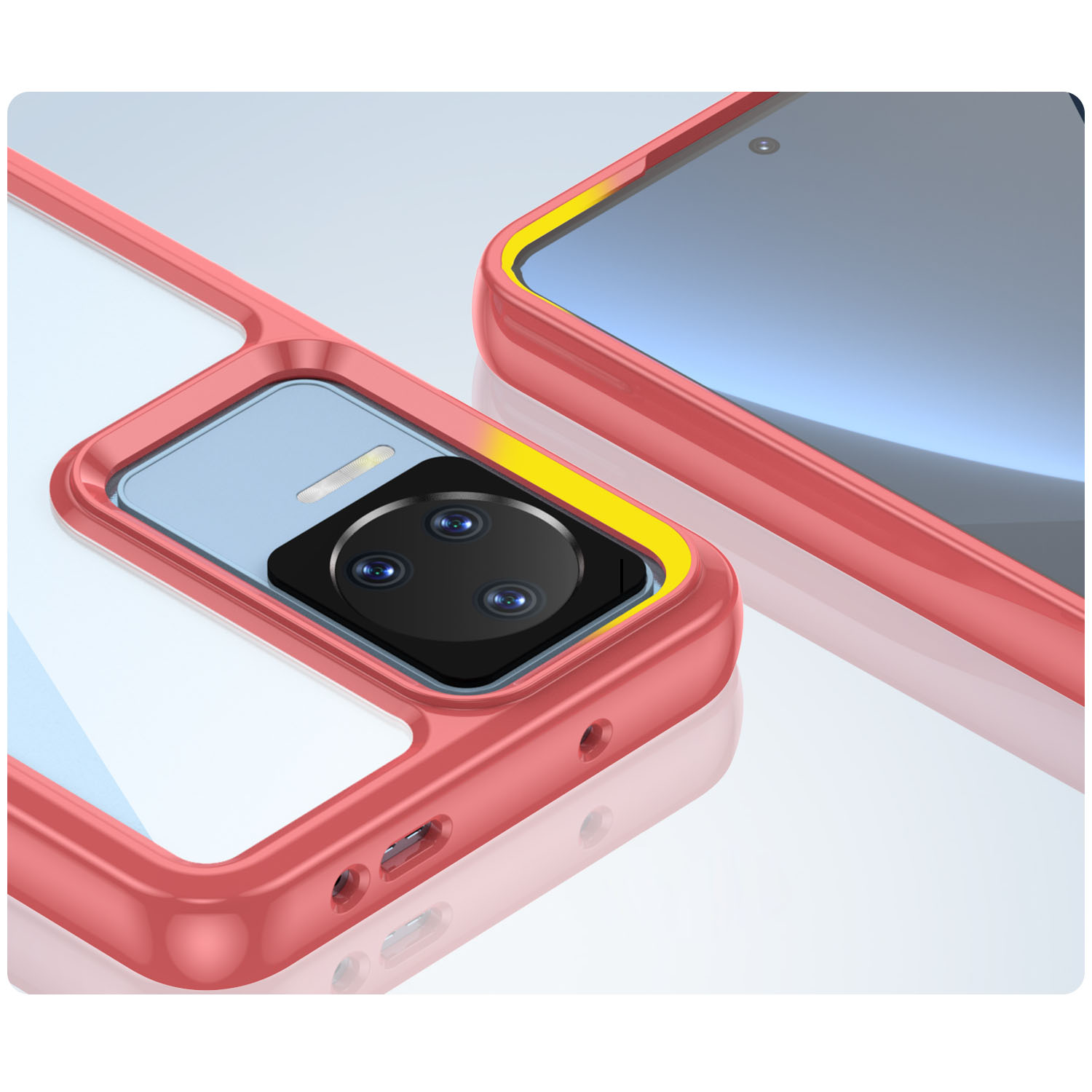 Pokrowiec Outer Space Case czerwony Xiaomi POCO F4 5G / 6