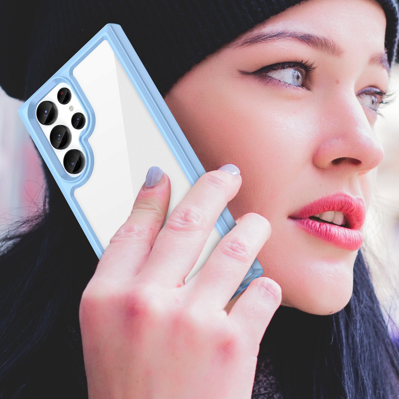 Pokrowiec Outer Space Case niebieski Samsung Galaxy S23 Ultra / 7