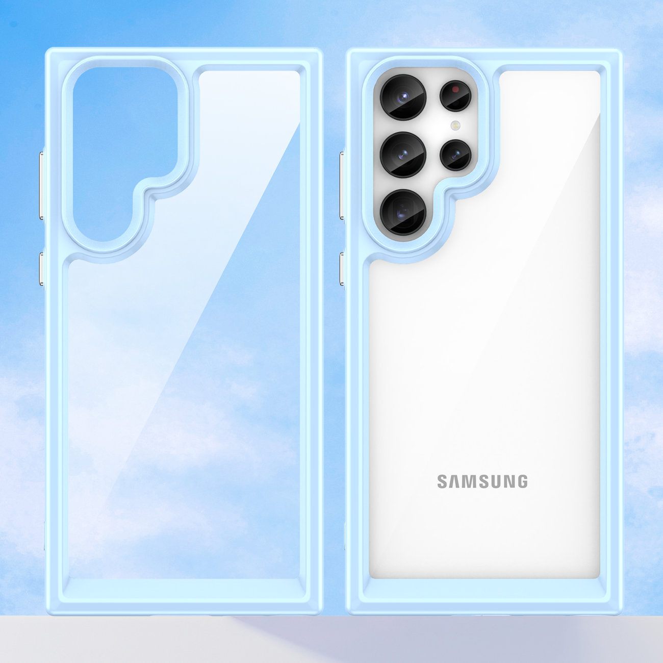 Pokrowiec Outer Space Case niebieski Samsung Galaxy S23 Ultra / 8