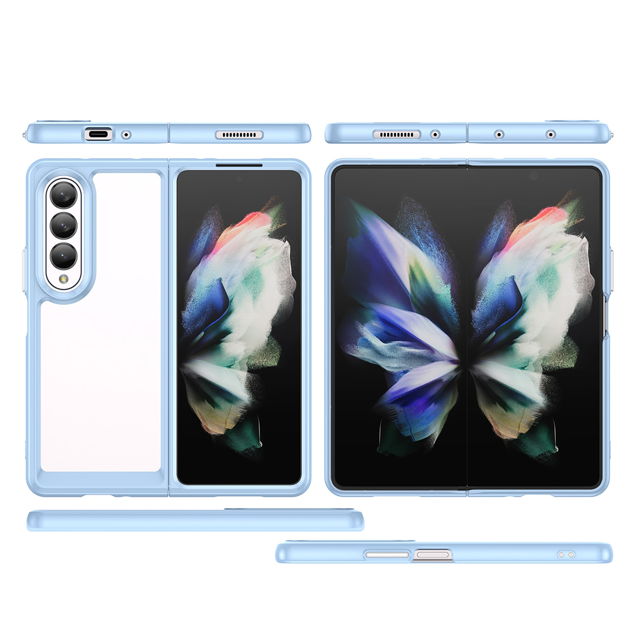 Pokrowiec Outer Space Case niebieski Samsung Galaxy Z Fold 3 / 3