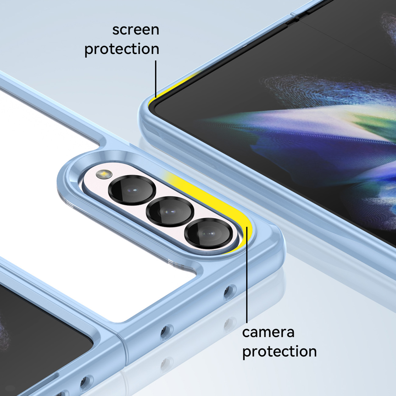 Pokrowiec Outer Space Case niebieski Samsung Galaxy Z Fold 3 / 6