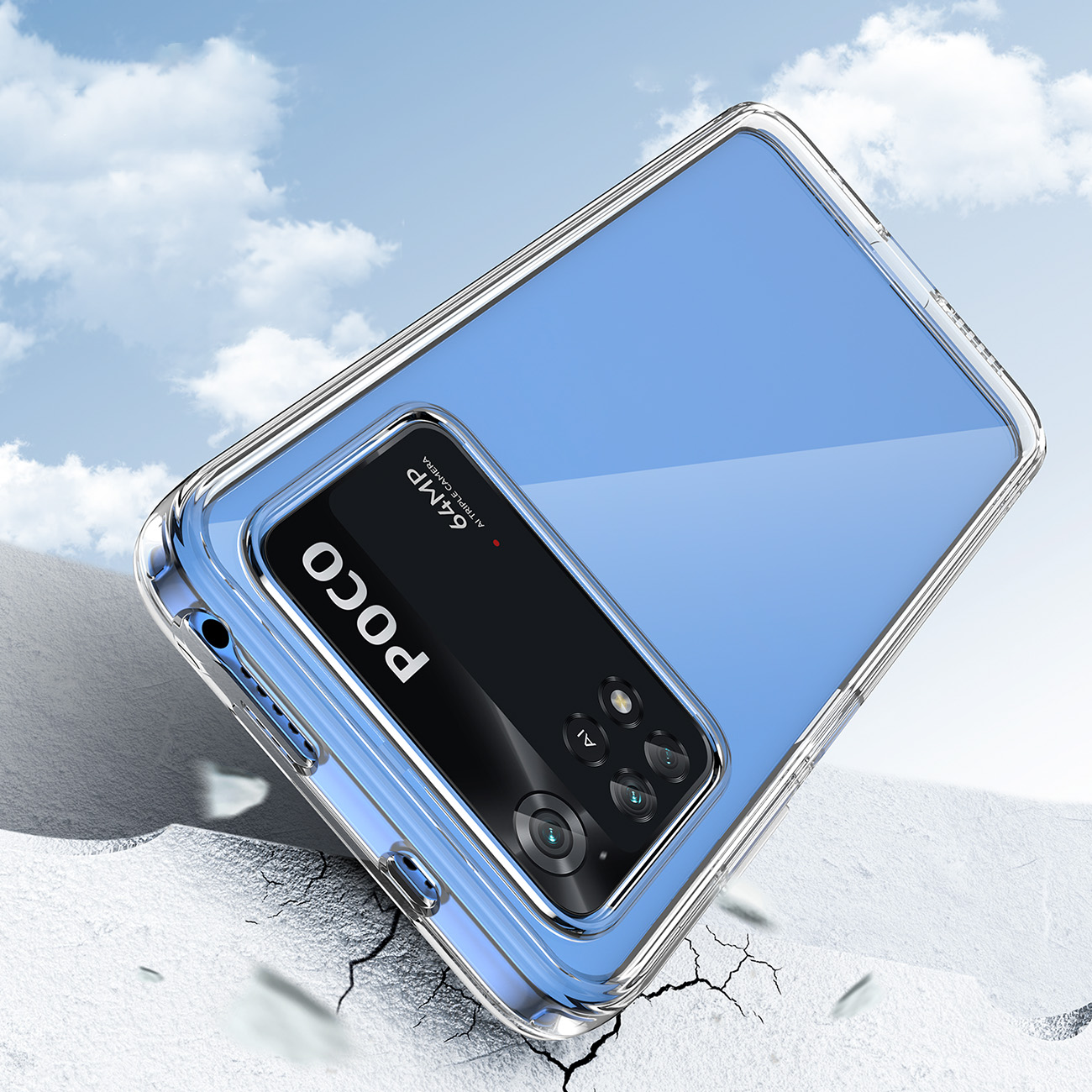 Pokrowiec Outer Space Case niebieski Xiaomi POCO M4 Pro / 6