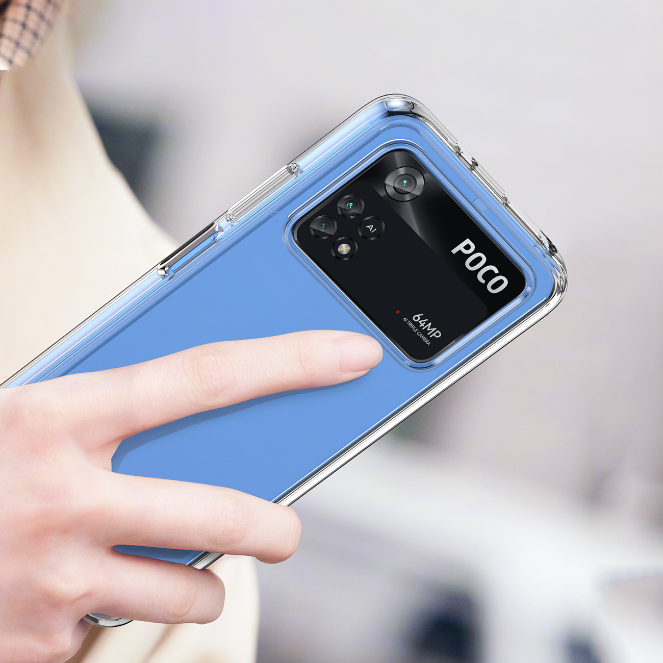 Pokrowiec Outer Space Case niebieski Xiaomi POCO M4 Pro / 7