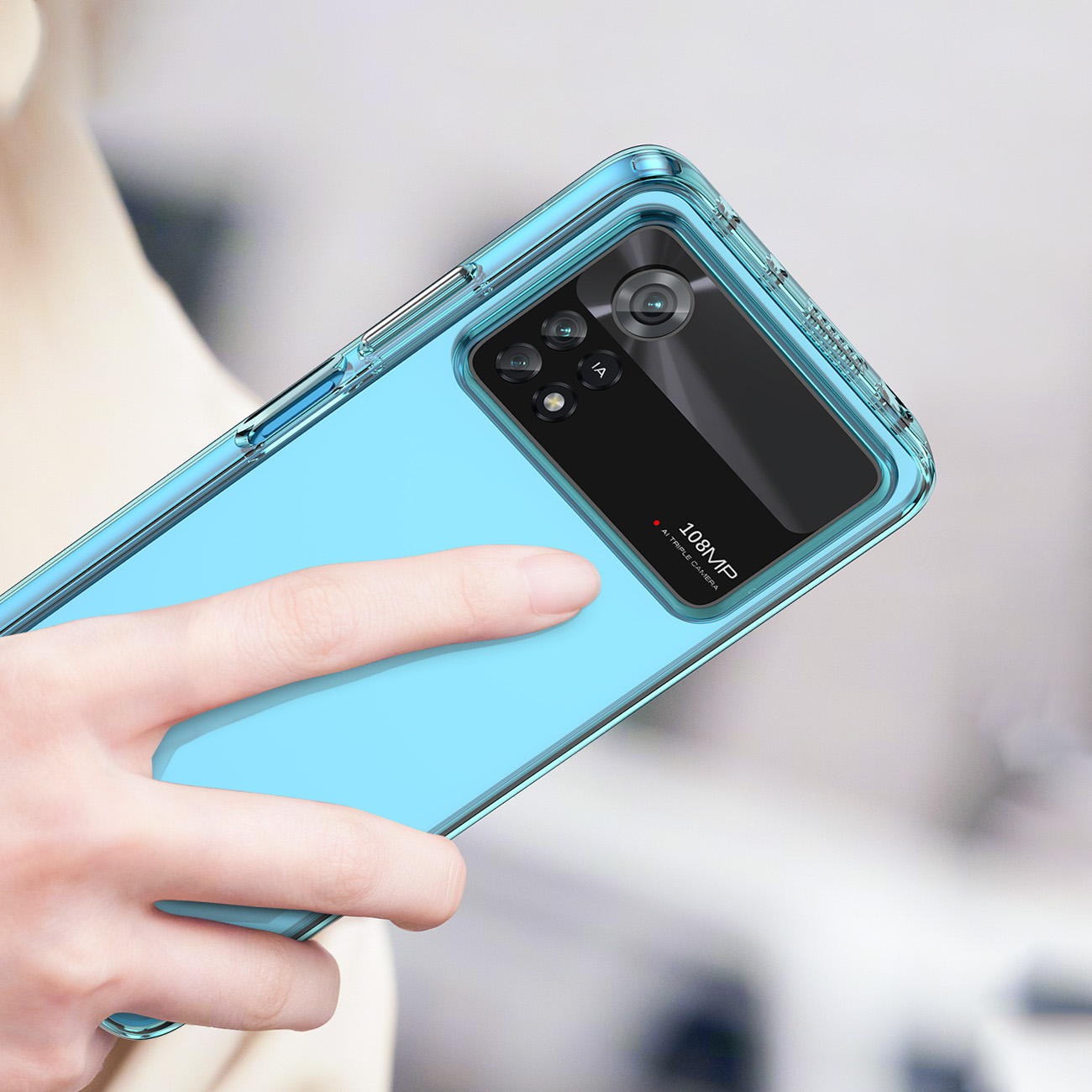 Pokrowiec Outer Space Case niebieski Xiaomi POCO X4 Pro 5G / 9