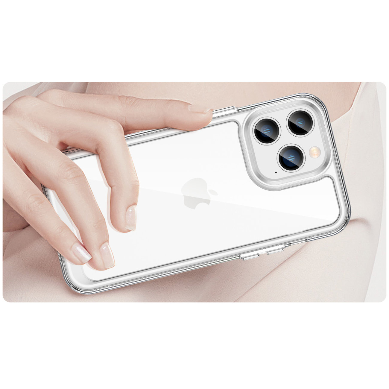 Pokrowiec Outer Space Case prze�roczysty Apple iPhone 14 Pro Max / 8