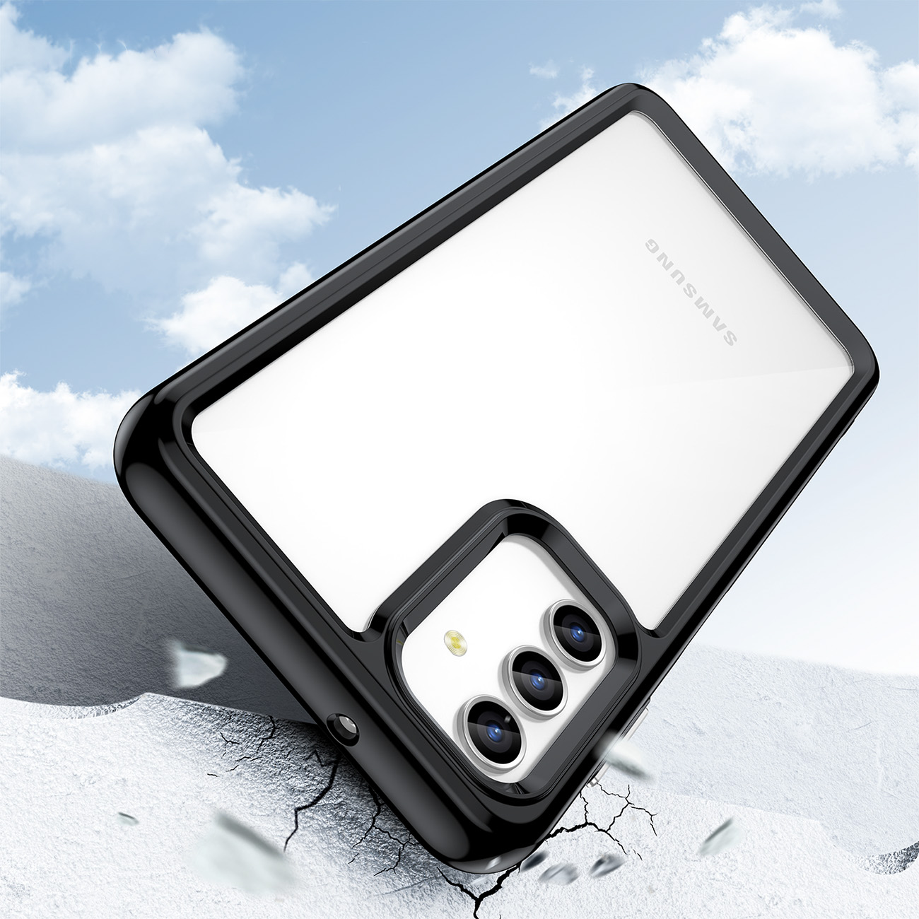 Pokrowiec Outer Space Case prze�roczysty Samsung Galaxy A13 5G / 8