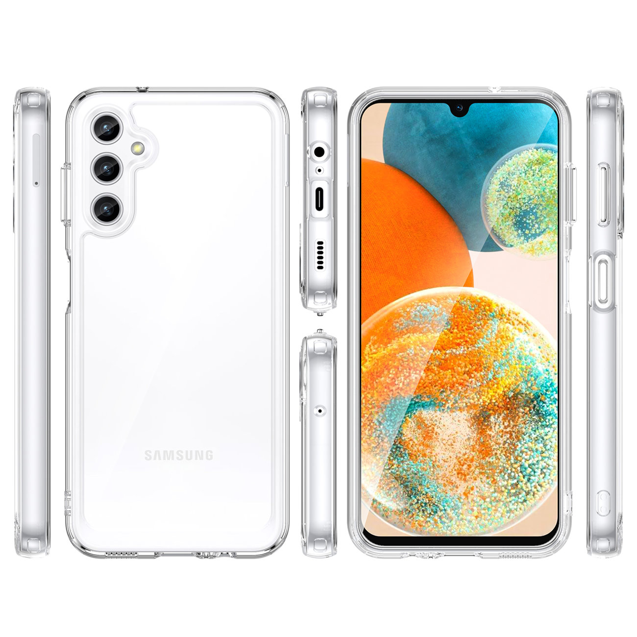 Pokrowiec Outer Space Case przeźroczysty Samsung Galaxy A14 5G / 2 Pokrowiec Outer Space Case przeźroczysty Samsung Galaxy A14 5G / 2