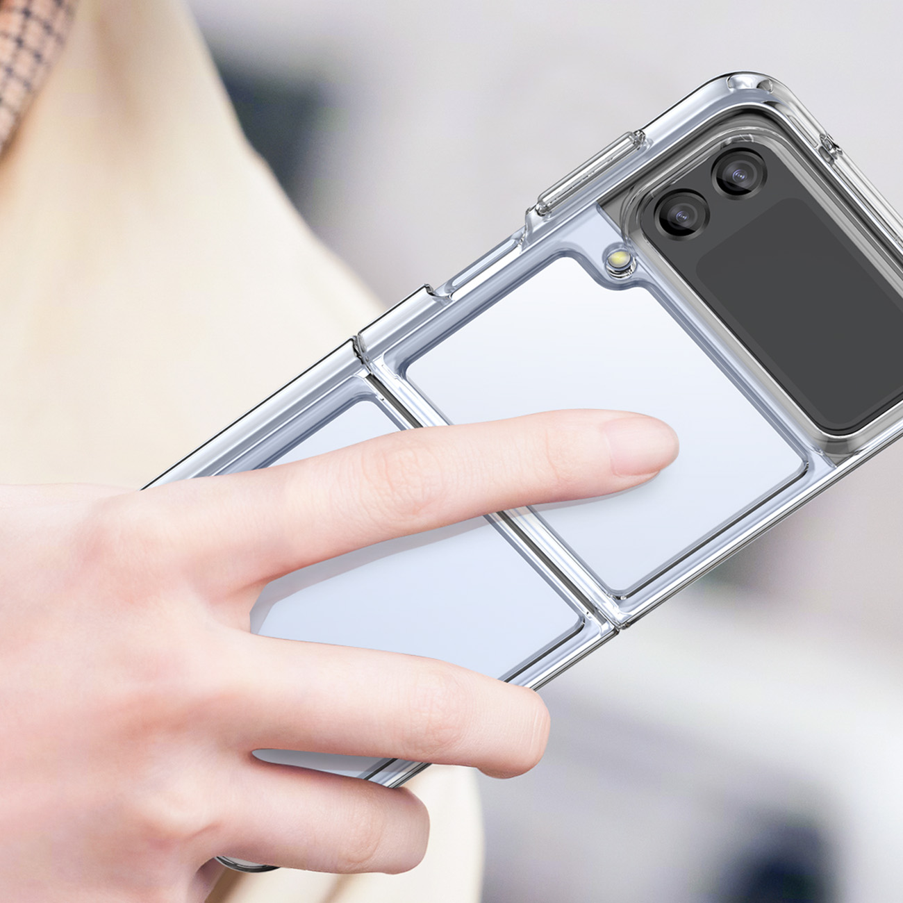 Pokrowiec Outer Space Case prze�roczysty Samsung Galaxy Z Flip 3 / 10