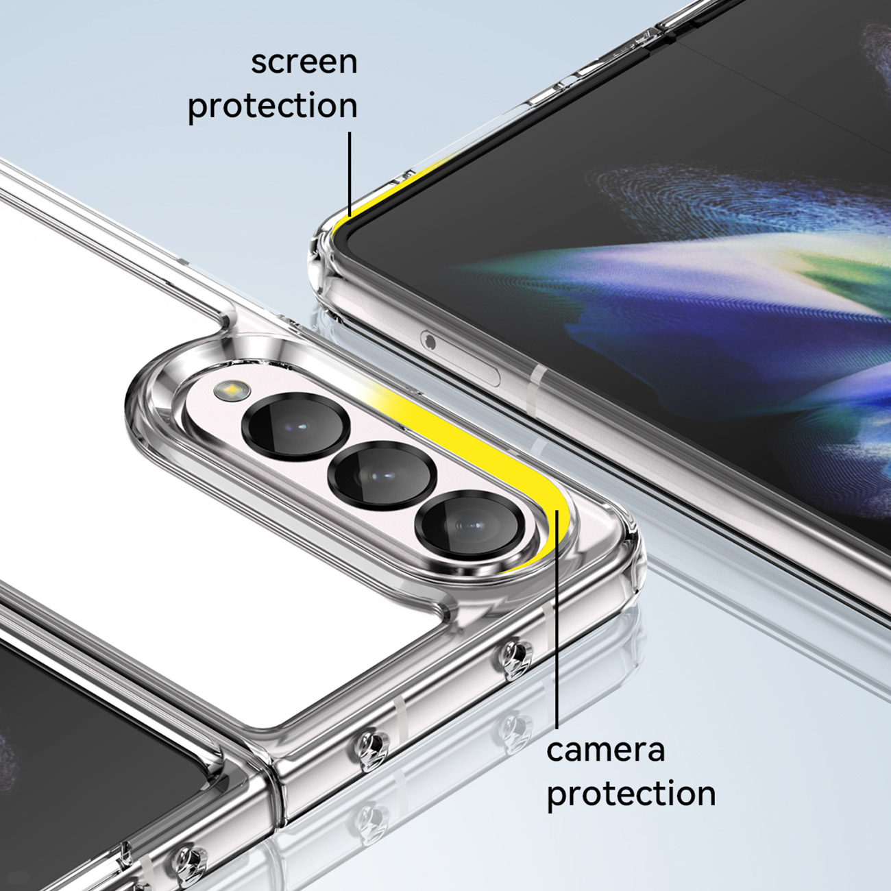 Pokrowiec Outer Space Case przeroczysty Samsung Galaxy Z Fold 3 / 5
