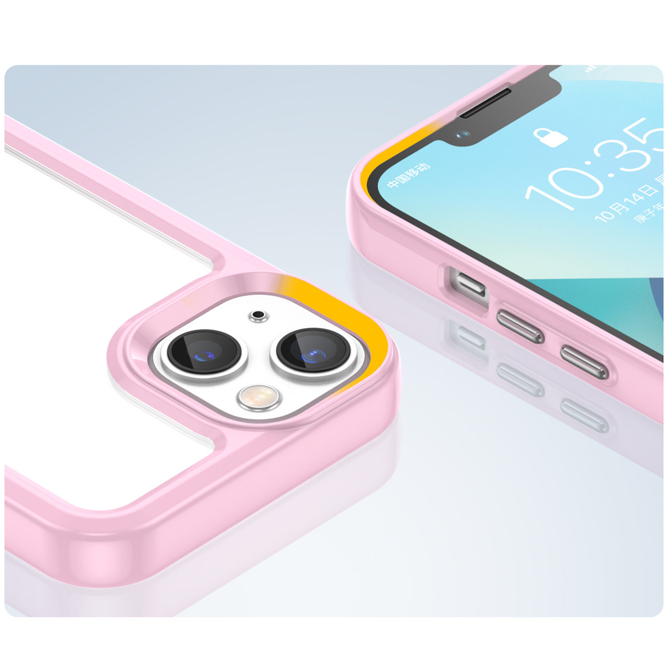 Pokrowiec Outer Space Case różowy Apple iPhone 14 Plus / 6 Pokrowiec Outer Space Case różowy Apple iPhone 14 Plus / 6