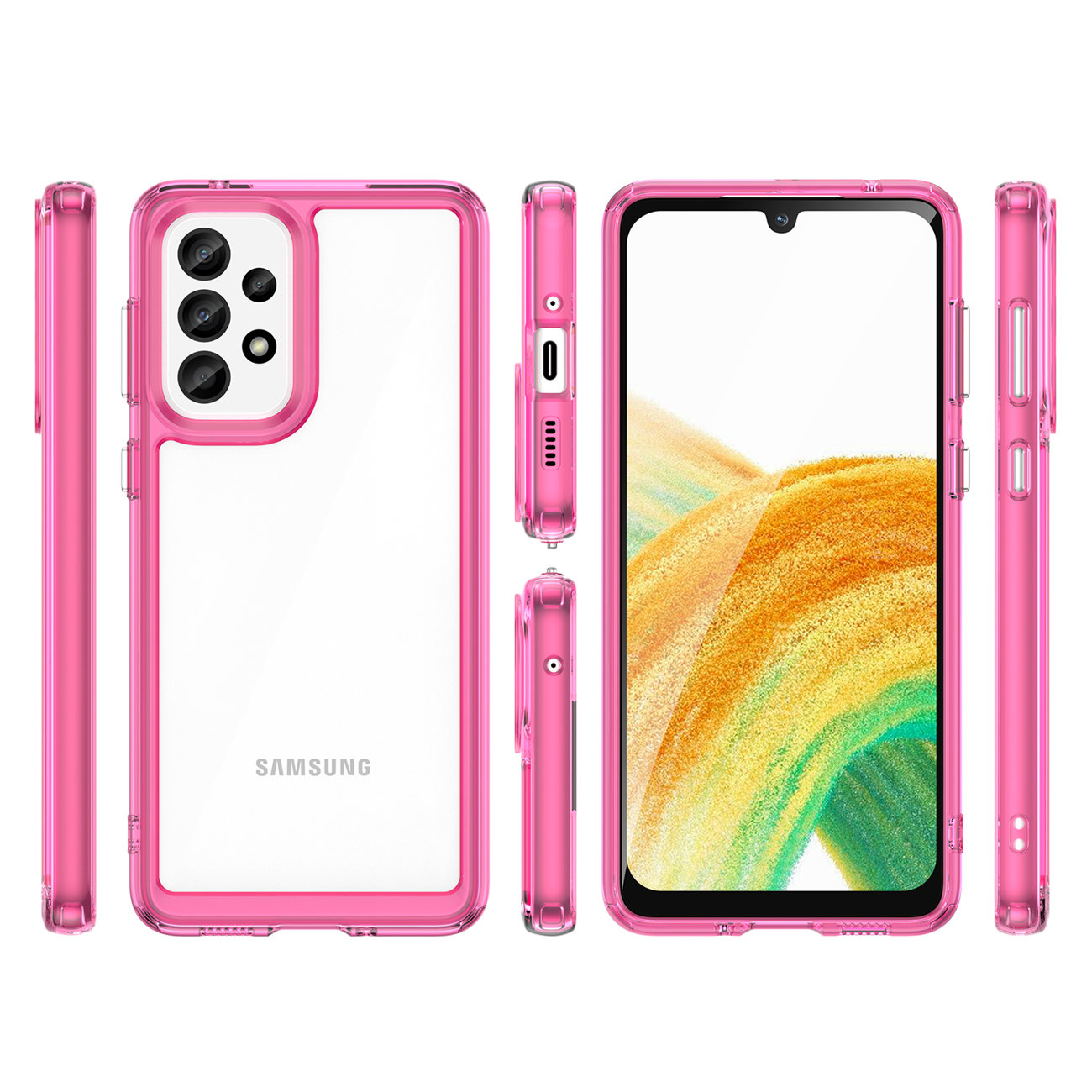 Pokrowiec Outer Space Case r�owy Samsung Galaxy A33 5G / 2