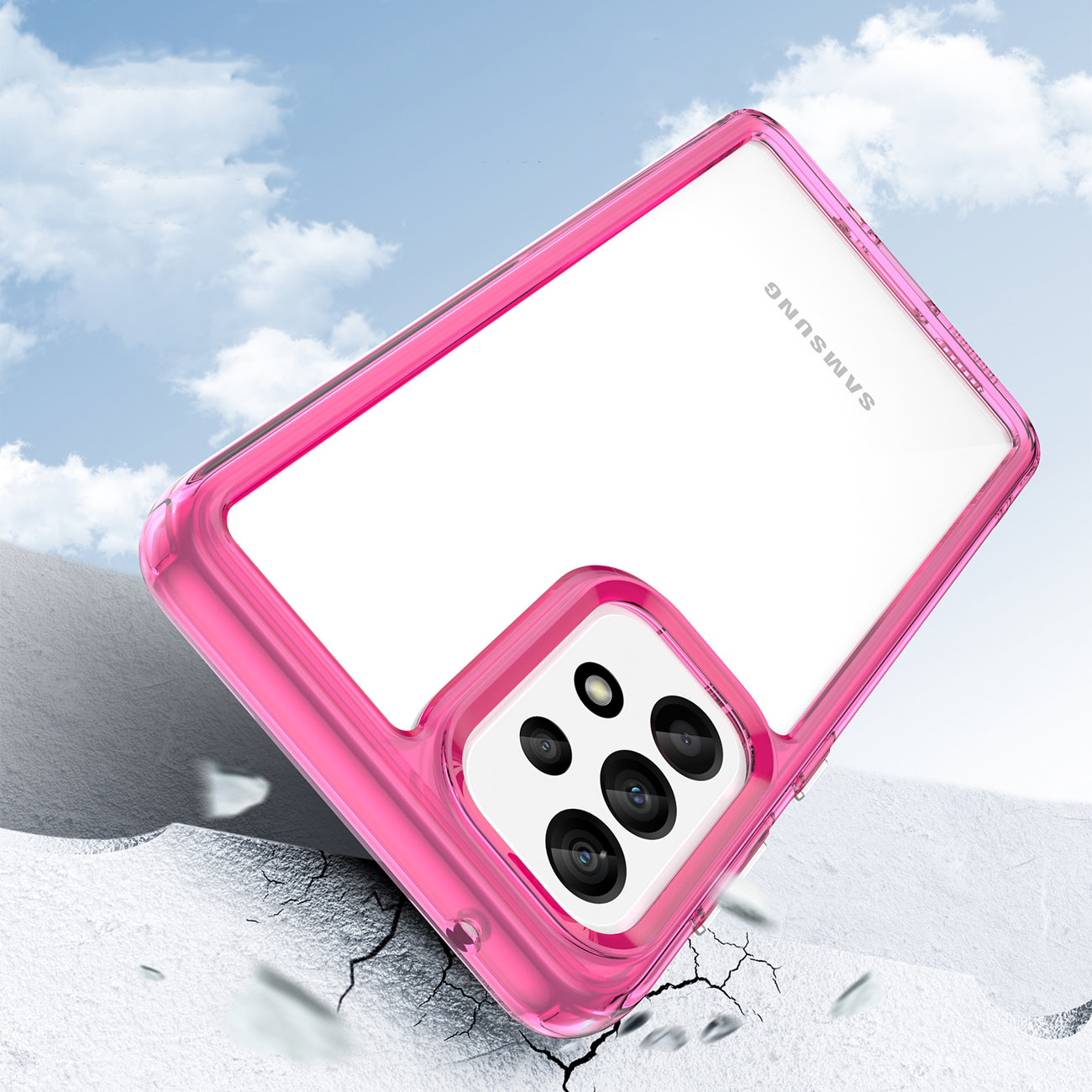 Pokrowiec Outer Space Case r�owy Samsung Galaxy A33 5G / 3