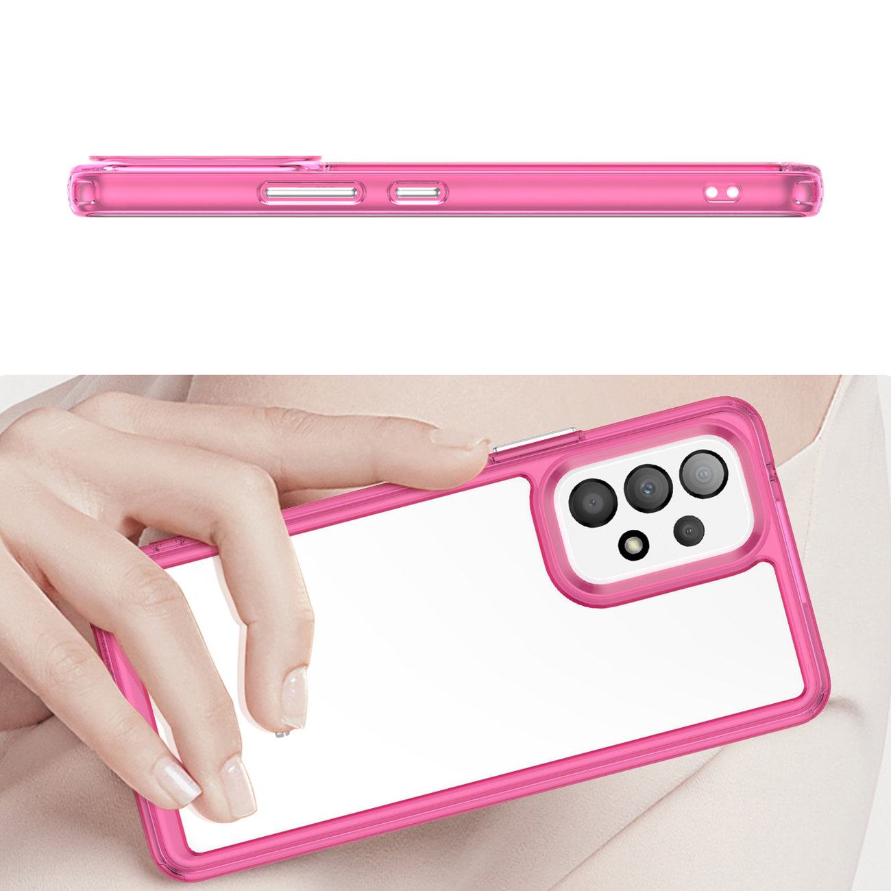 Pokrowiec Outer Space Case różowy Samsung Galaxy A53 5G / 4 Pokrowiec Outer Space Case różowy Samsung Galaxy A53 5G / 4