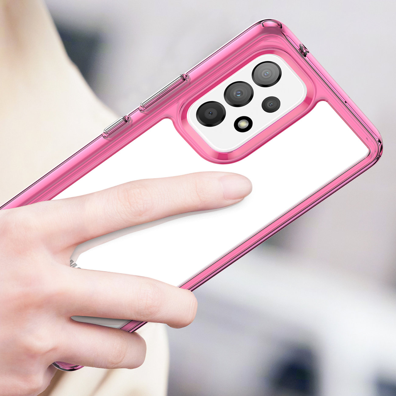 Pokrowiec Outer Space Case różowy Samsung Galaxy A53 5G / 5 Pokrowiec Outer Space Case różowy Samsung Galaxy A53 5G / 5