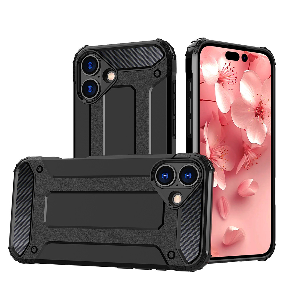 Pokrowiec pancerny Armor Case czarny Apple iPhone 16 Plus / 4 Pokrowiec pancerny Armor Case czarny Apple iPhone 16 Plus / 4