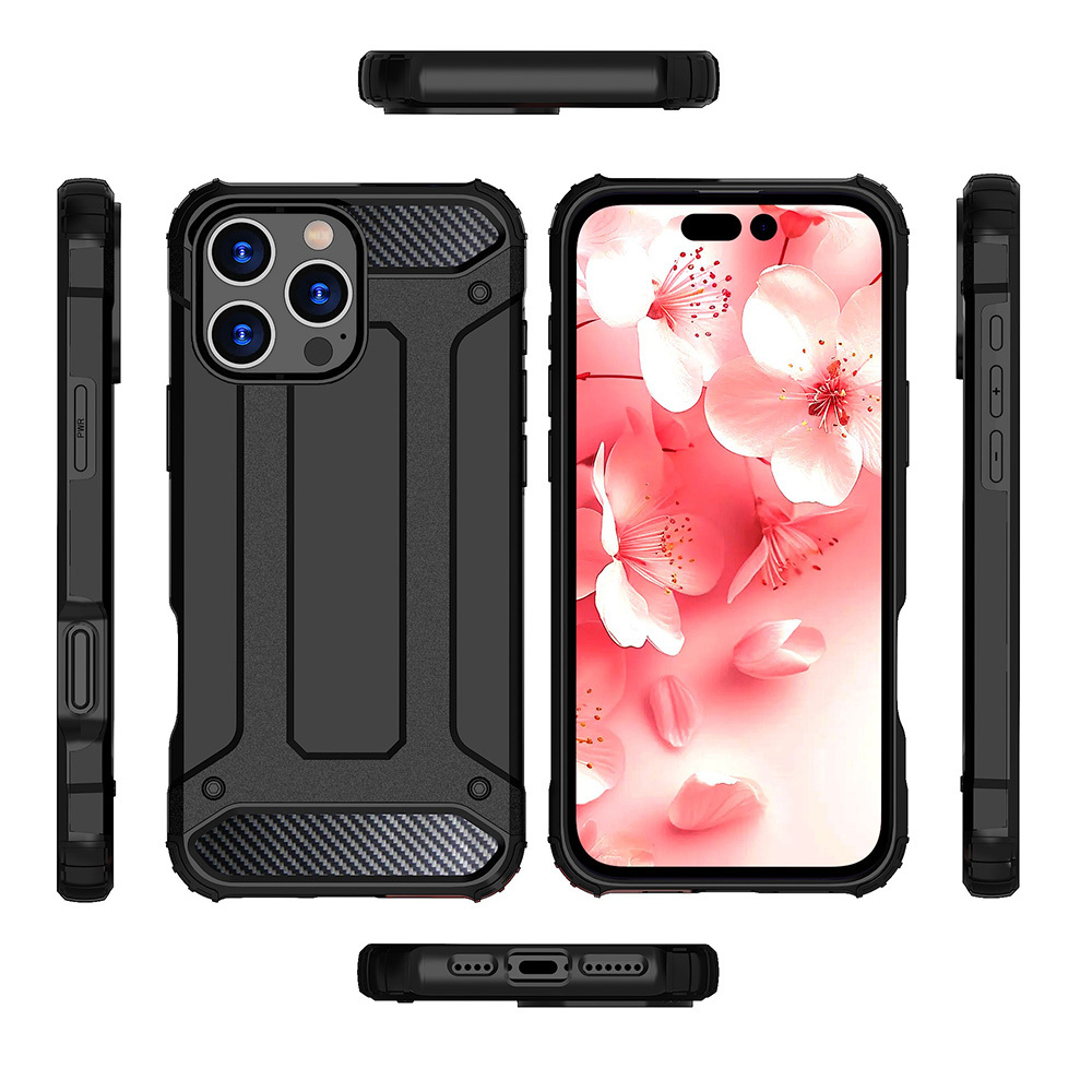 Pokrowiec pancerny Armor Case czarny Apple iPhone 16 Pro / 4