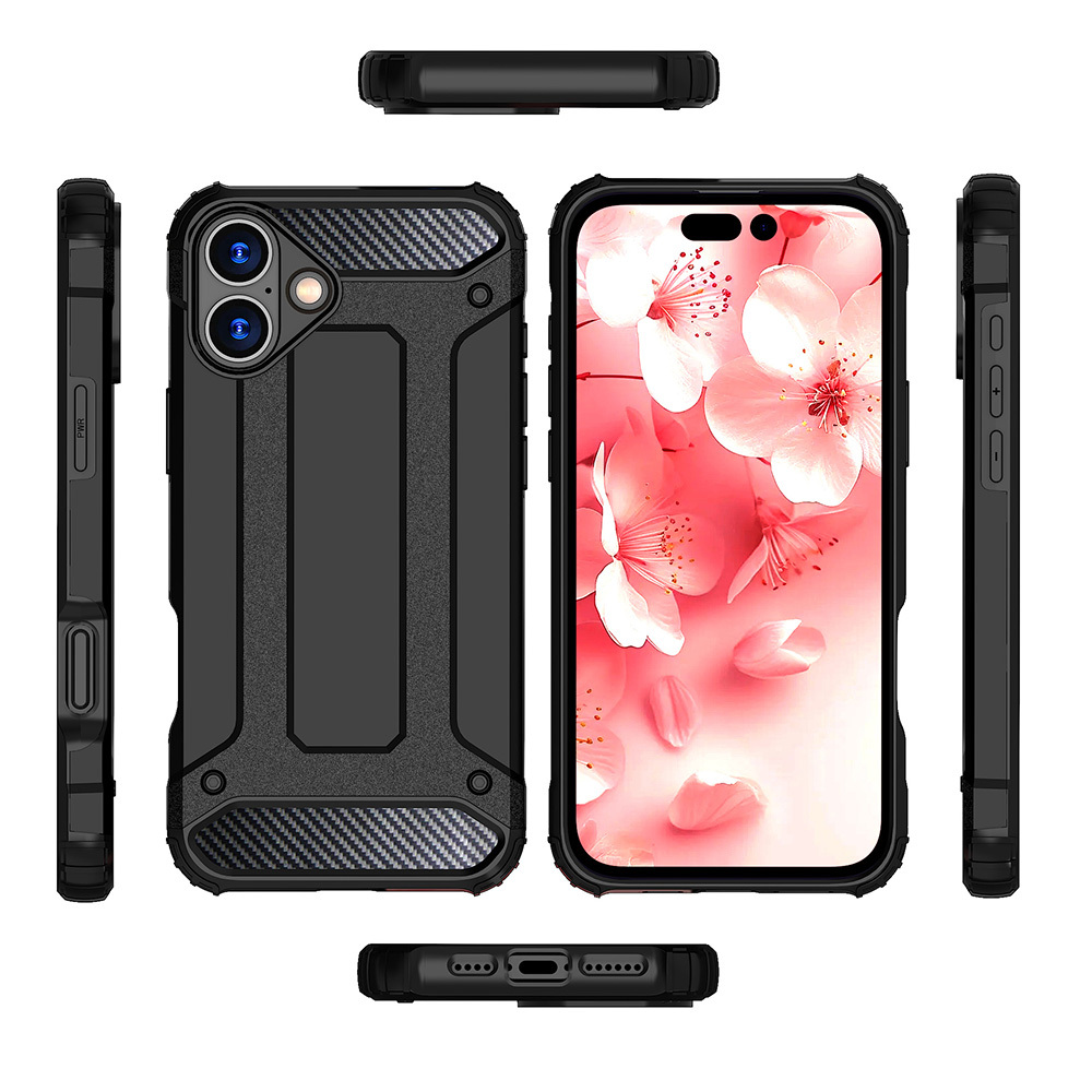 Pokrowiec pancerny Armor Case czarny Apple iPhone 16 / 5 Pokrowiec pancerny Armor Case czarny Apple iPhone 16 / 5
