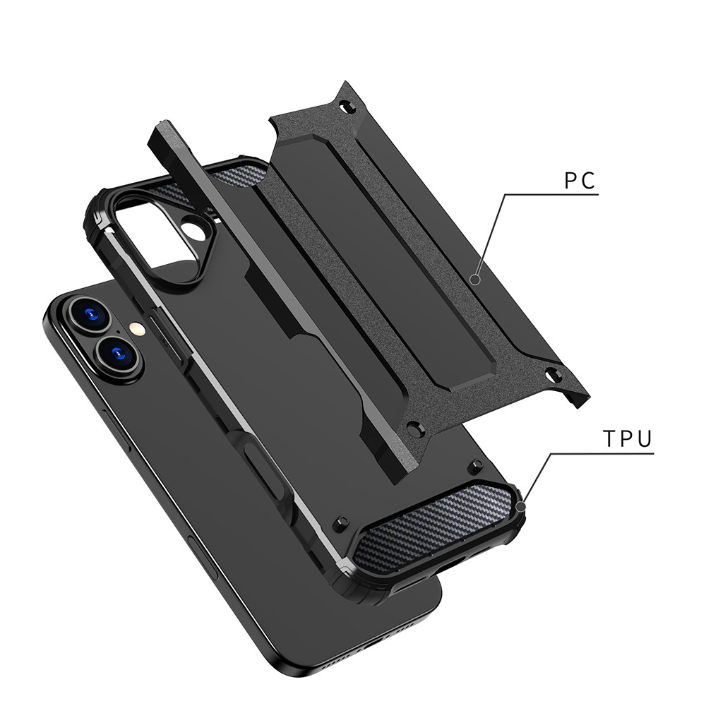 Pokrowiec pancerny Armor Case czarny Apple iPhone 16 / 7 Pokrowiec pancerny Armor Case czarny Apple iPhone 16 / 7