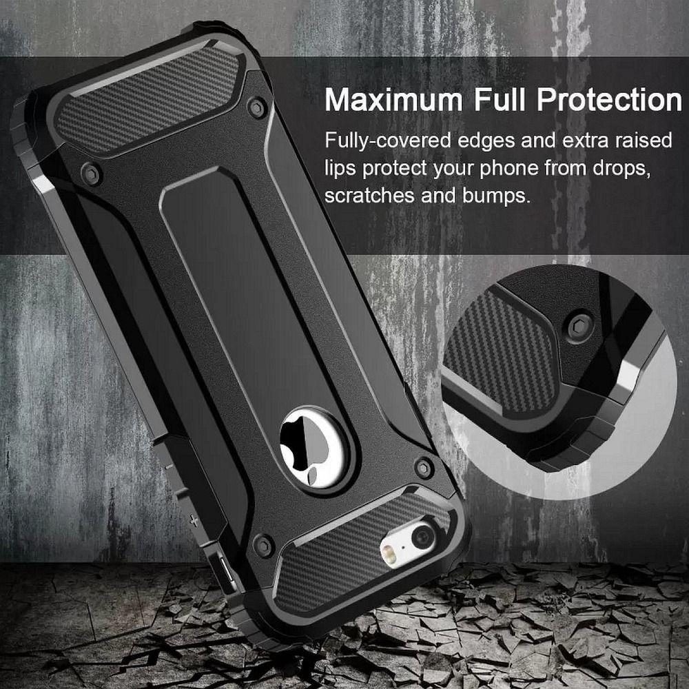 Pokrowiec pancerny Armor Case czarny Apple iPhone 6s / 5 Pokrowiec pancerny Armor Case czarny Apple iPhone 6s / 5