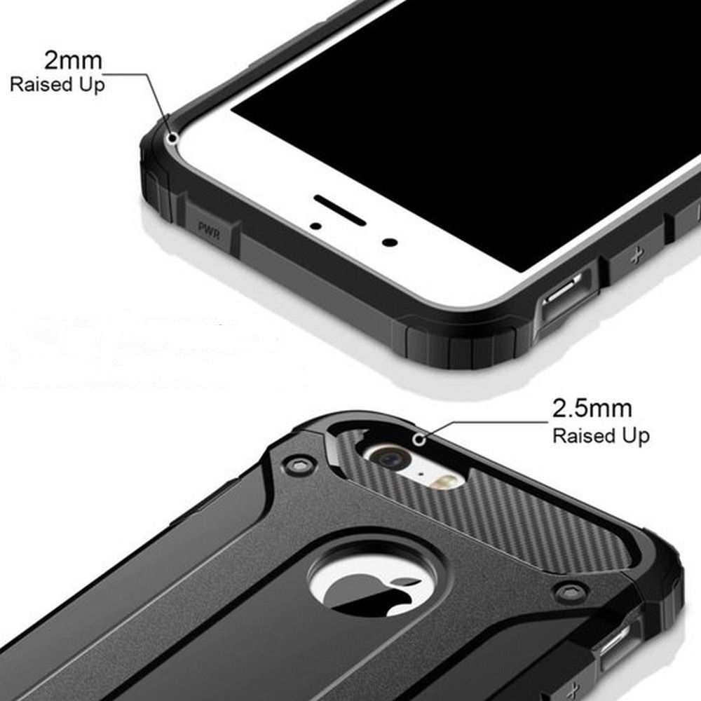 Pokrowiec pancerny Armor Case czarny Apple iPhone 8 / 4 Pokrowiec pancerny Armor Case czarny Apple iPhone 8 / 4