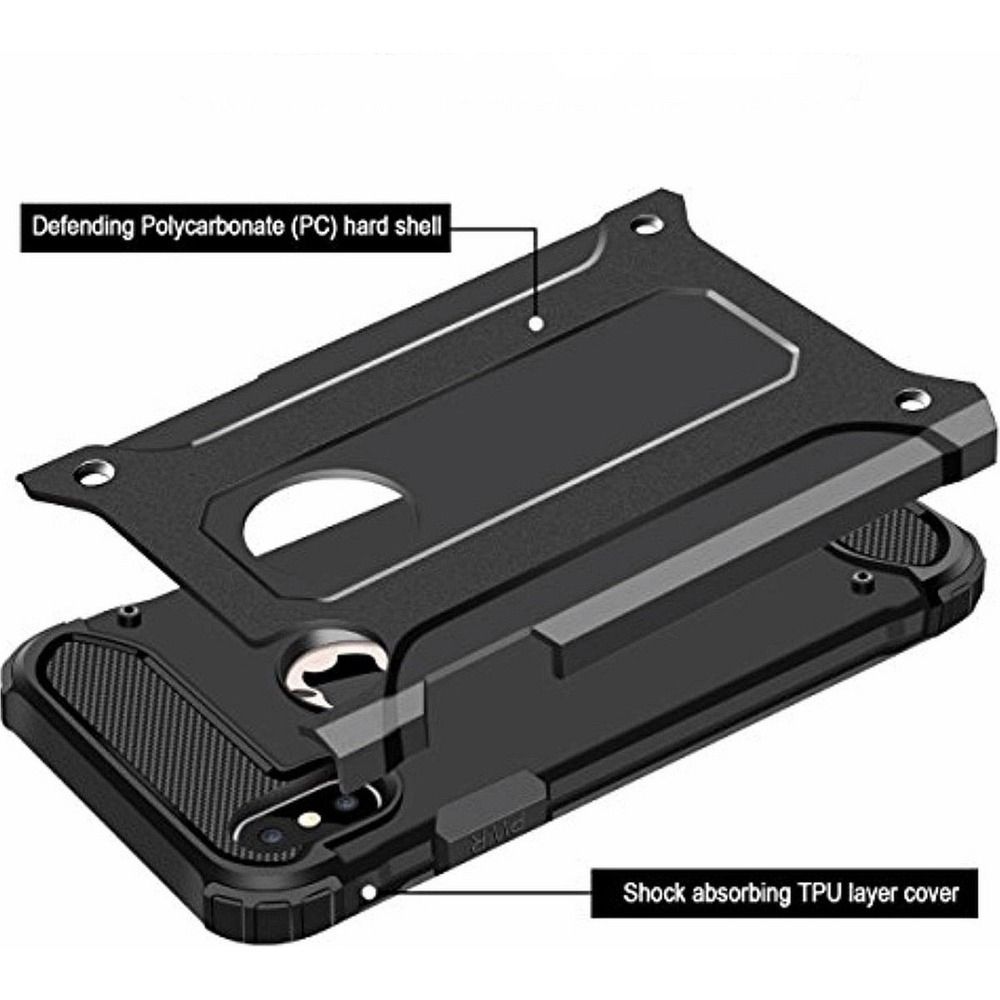 Pokrowiec pancerny Armor Case czarny Apple iPhone XS / 7