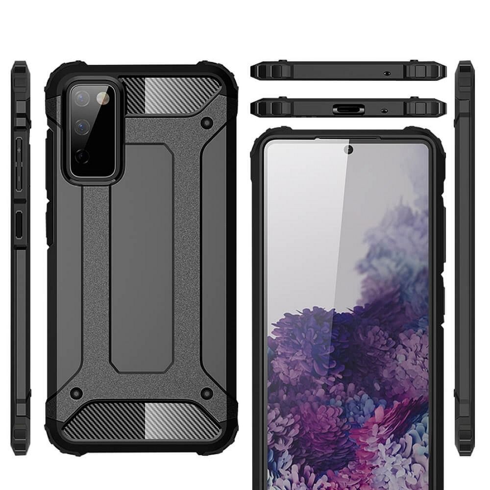 Pokrowiec pancerny Armor Case czarny Samsung Galaxy S20 Lite / 5 Pokrowiec pancerny Armor Case czarny Samsung Galaxy S20 Lite / 5