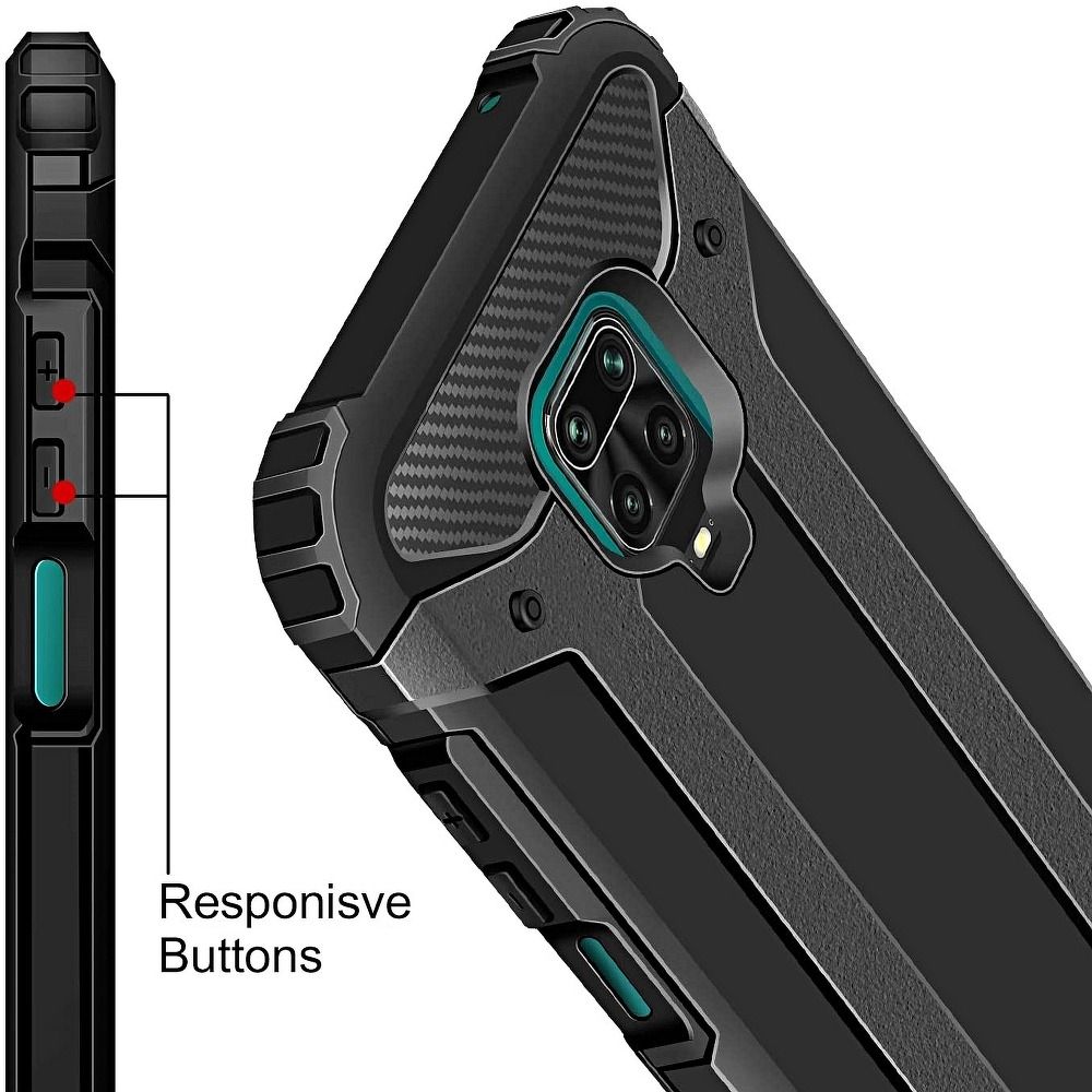 Pokrowiec pancerny Armor Case czarny Xiaomi Redmi Note 9S / 6 Pokrowiec pancerny Armor Case czarny Xiaomi Redmi Note 9S / 6