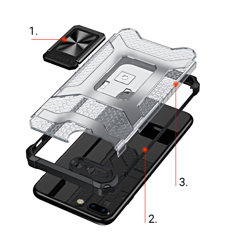 Pokrowiec pancerny Crystal Ring Case czarny Apple iPhone 7 Plus / 6 Pokrowiec pancerny Crystal Ring Case czarny Apple iPhone 7 Plus / 6