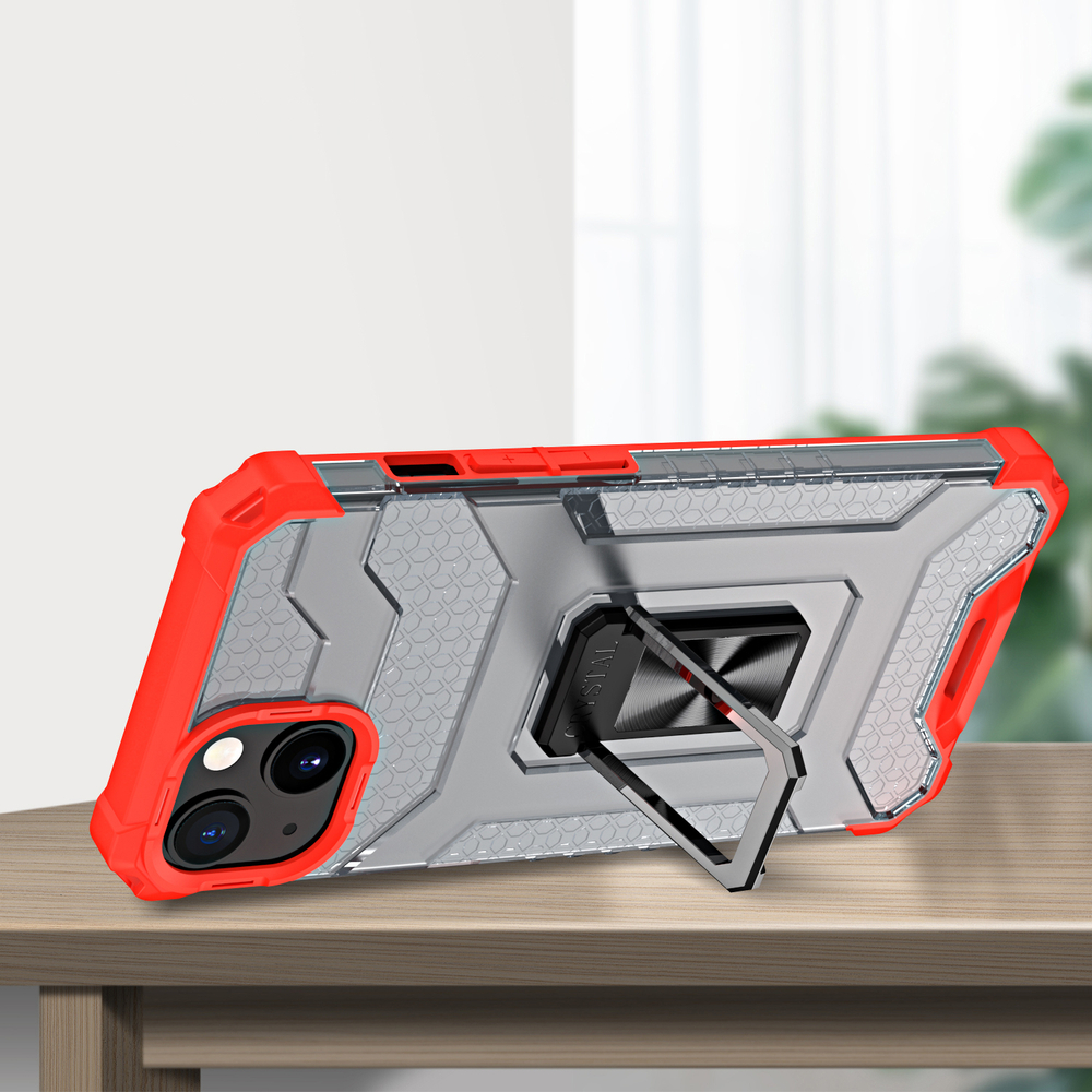 Pokrowiec pancerny Crystal Ring Case czerwony Apple iPhone 11 / 7