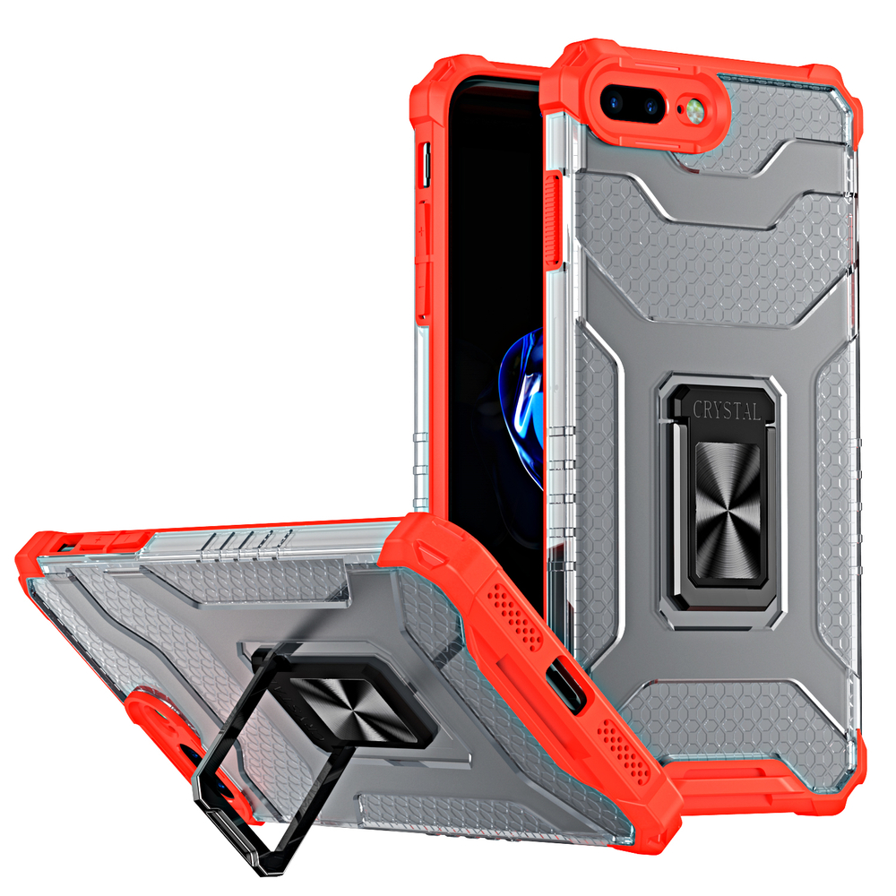 Pokrowiec pancerny Crystal Ring Case czerwony Apple iPhone 7 Plus Pokrowiec pancerny Crystal Ring Case czerwony Apple iPhone 7 Plus