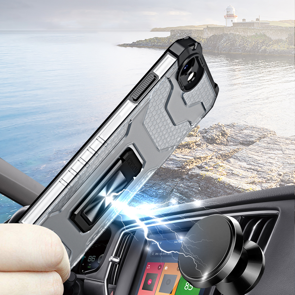 Pokrowiec pancerny Crystal Ring Case niebieski Apple iPhone 8 / 3