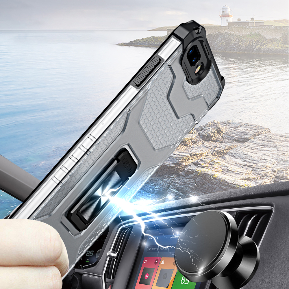 Pokrowiec pancerny Crystal Ring Case niebieski Apple iPhone 8 Plus / 3 Pokrowiec pancerny Crystal Ring Case niebieski Apple iPhone 8 Plus / 3