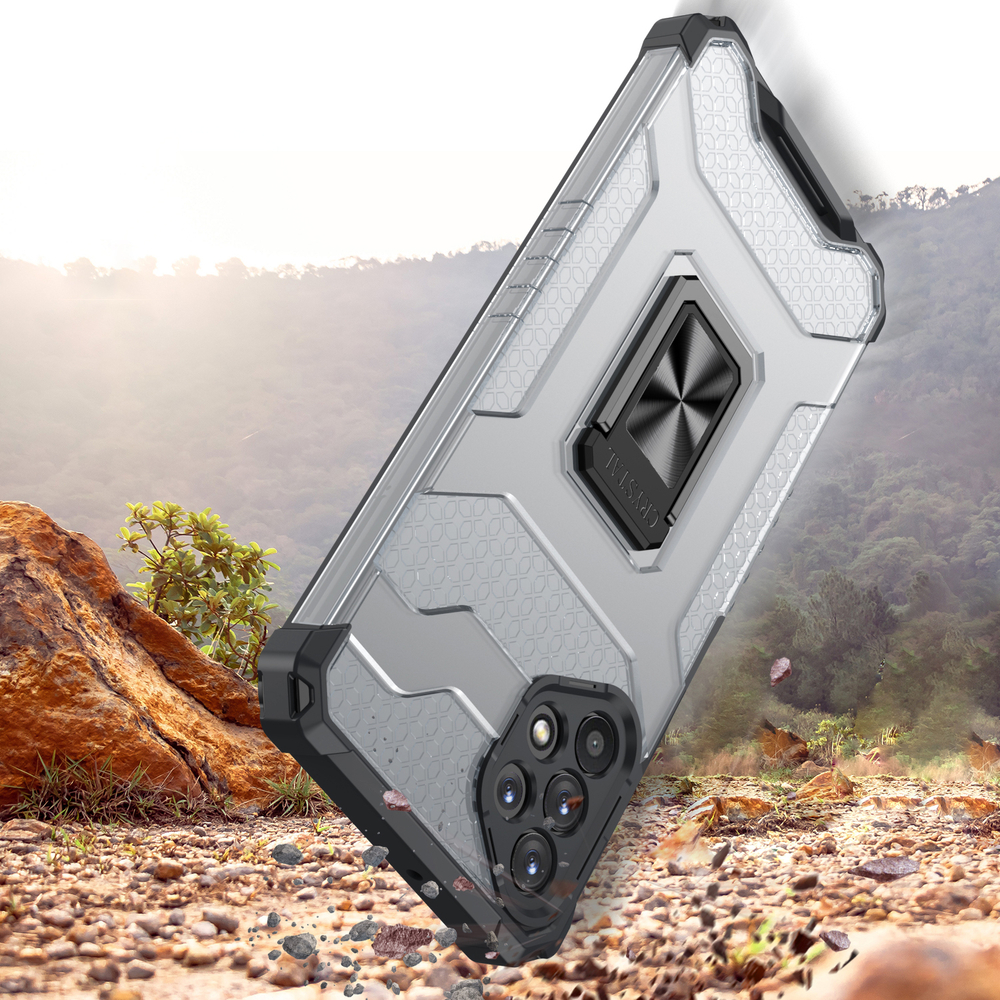 Pokrowiec pancerny Crystal Ring Case niebieski Samsung A32 5G / 3