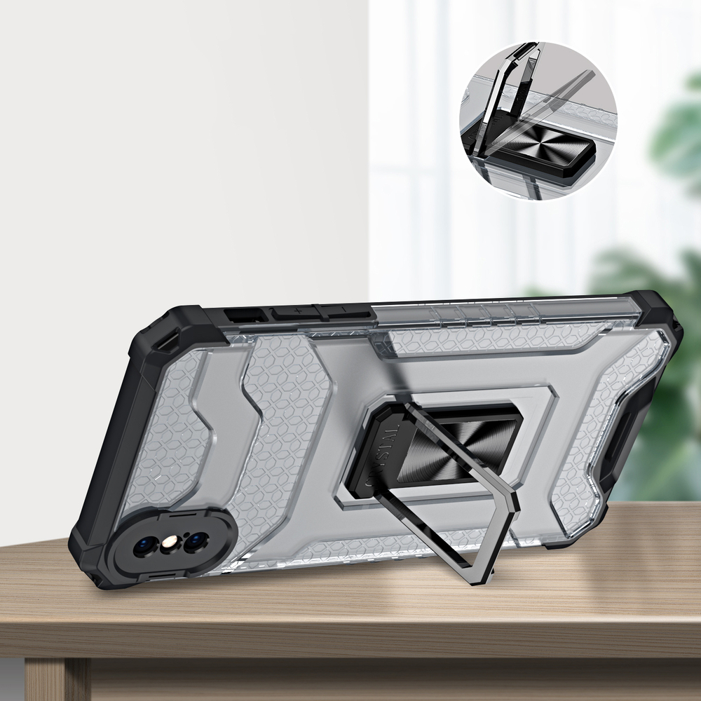 Pokrowiec pancerny Crystal Ring Case zielony Apple iPhone XS / 5