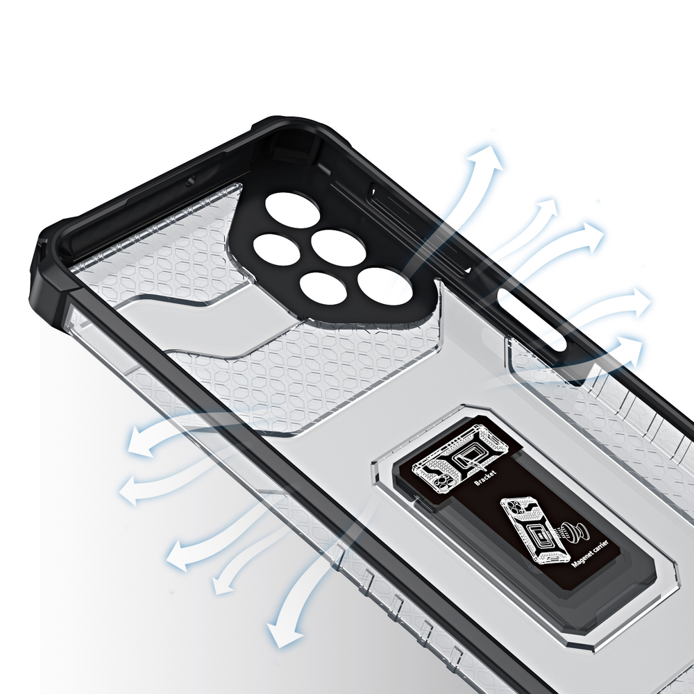 Pokrowiec pancerny Crystal Ring Case zielony Samsung A32 5G / 5 Pokrowiec pancerny Crystal Ring Case zielony Samsung A32 5G / 5