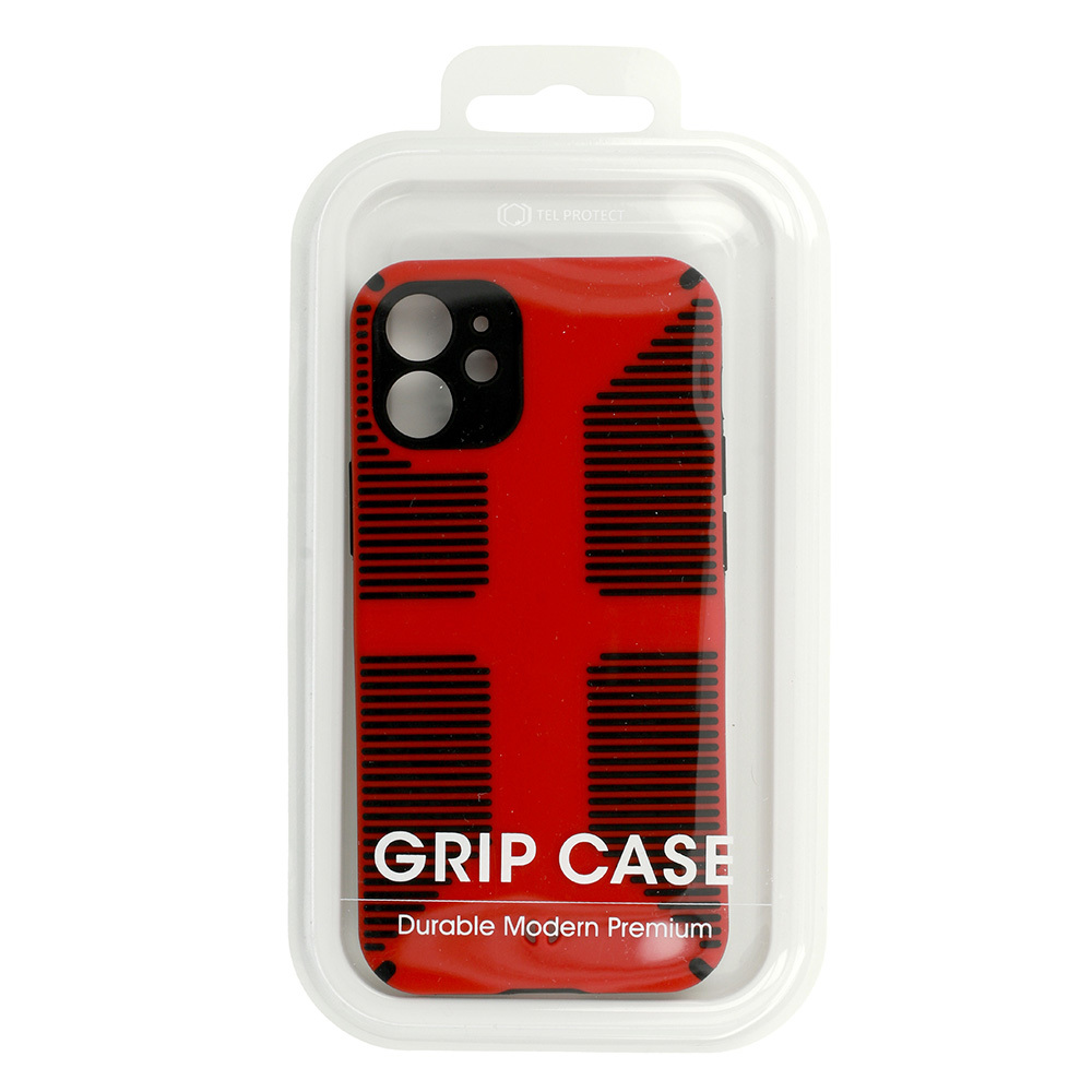 Pokrowiec pancerny Grip Case czerwony Apple iPhone 12 / 6